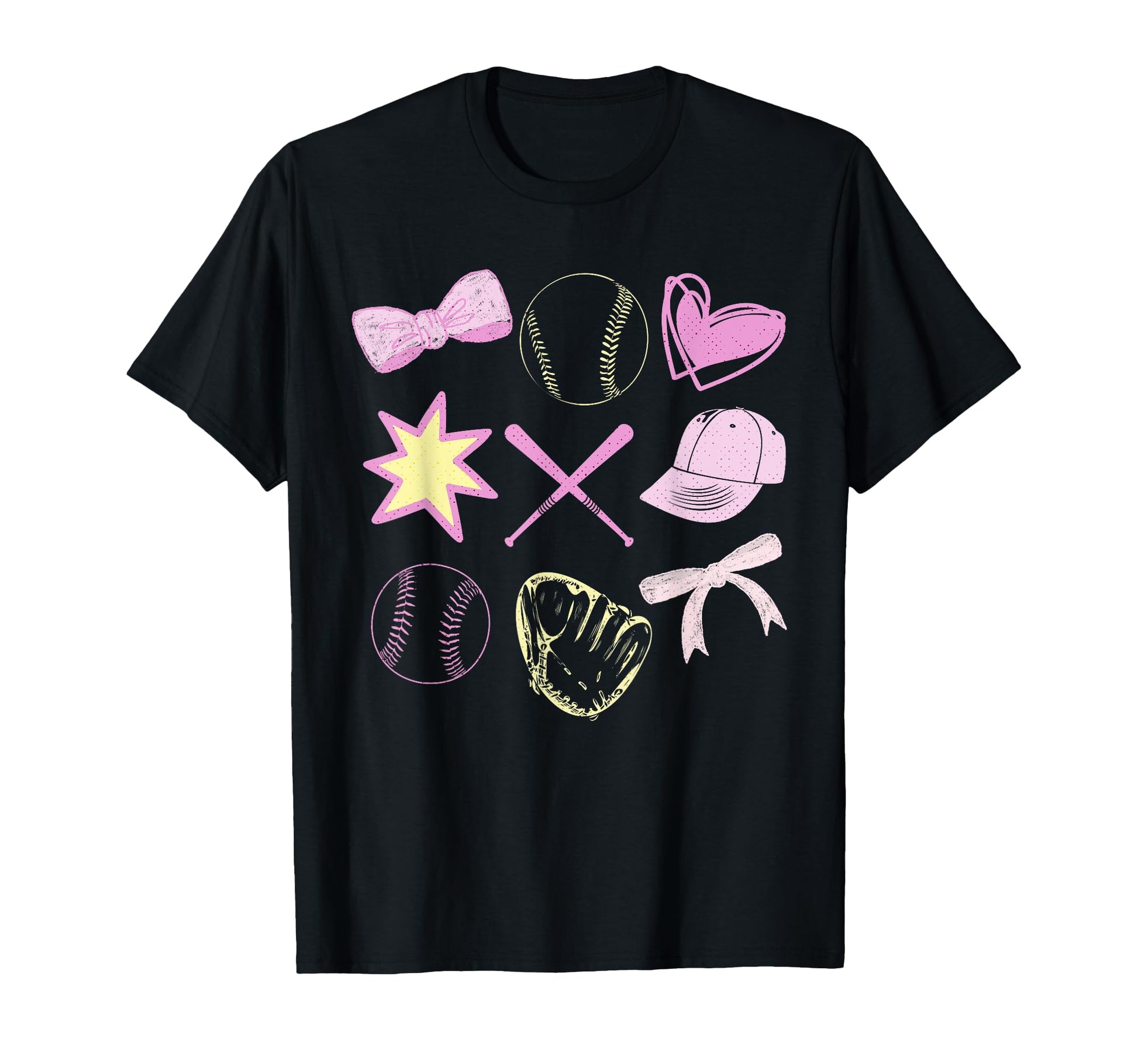 Baseball Mom Coquette Bow Mothers Day T-Shirt - Graphic Print Men Women - T-Shirt, Sweatshirt, Hoodie
