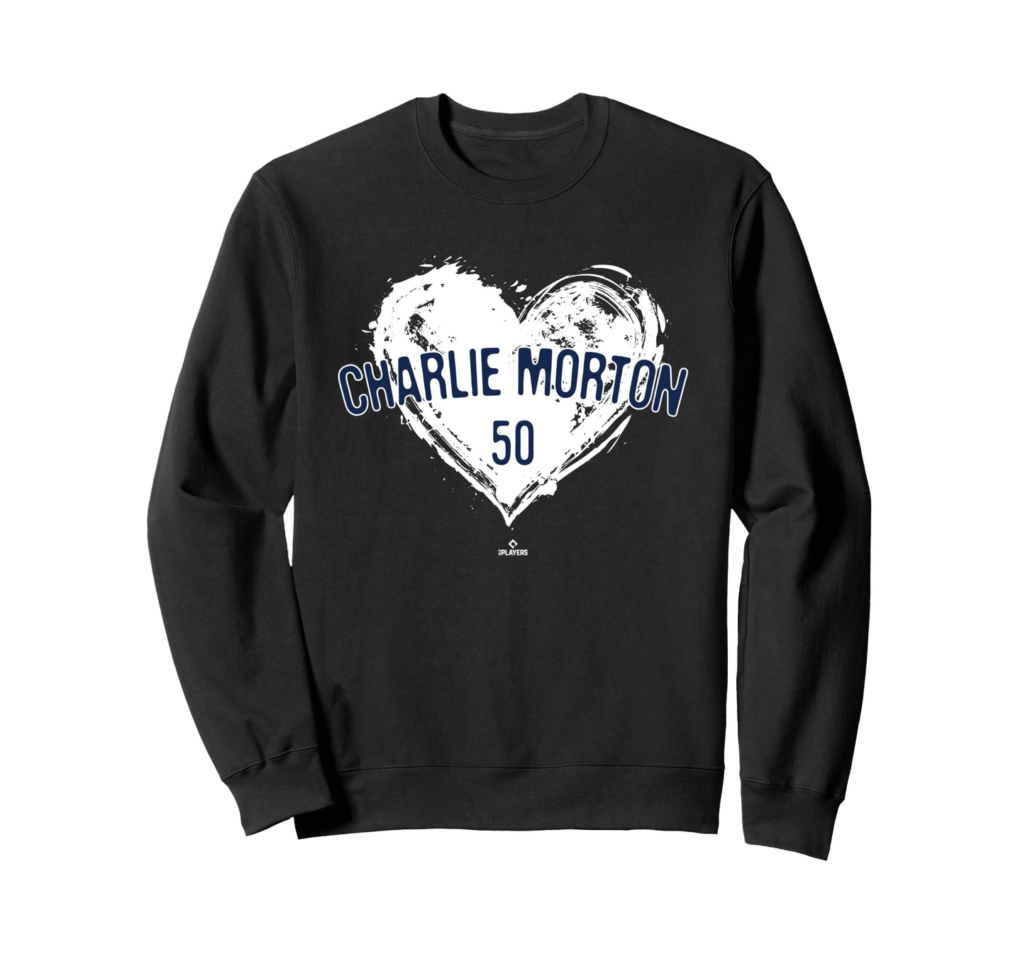 Distressed Heart Charlie Morton Sweatshirt - Minimalist Print for Adults - T-Shirt, Sweatshirt, Hoodie