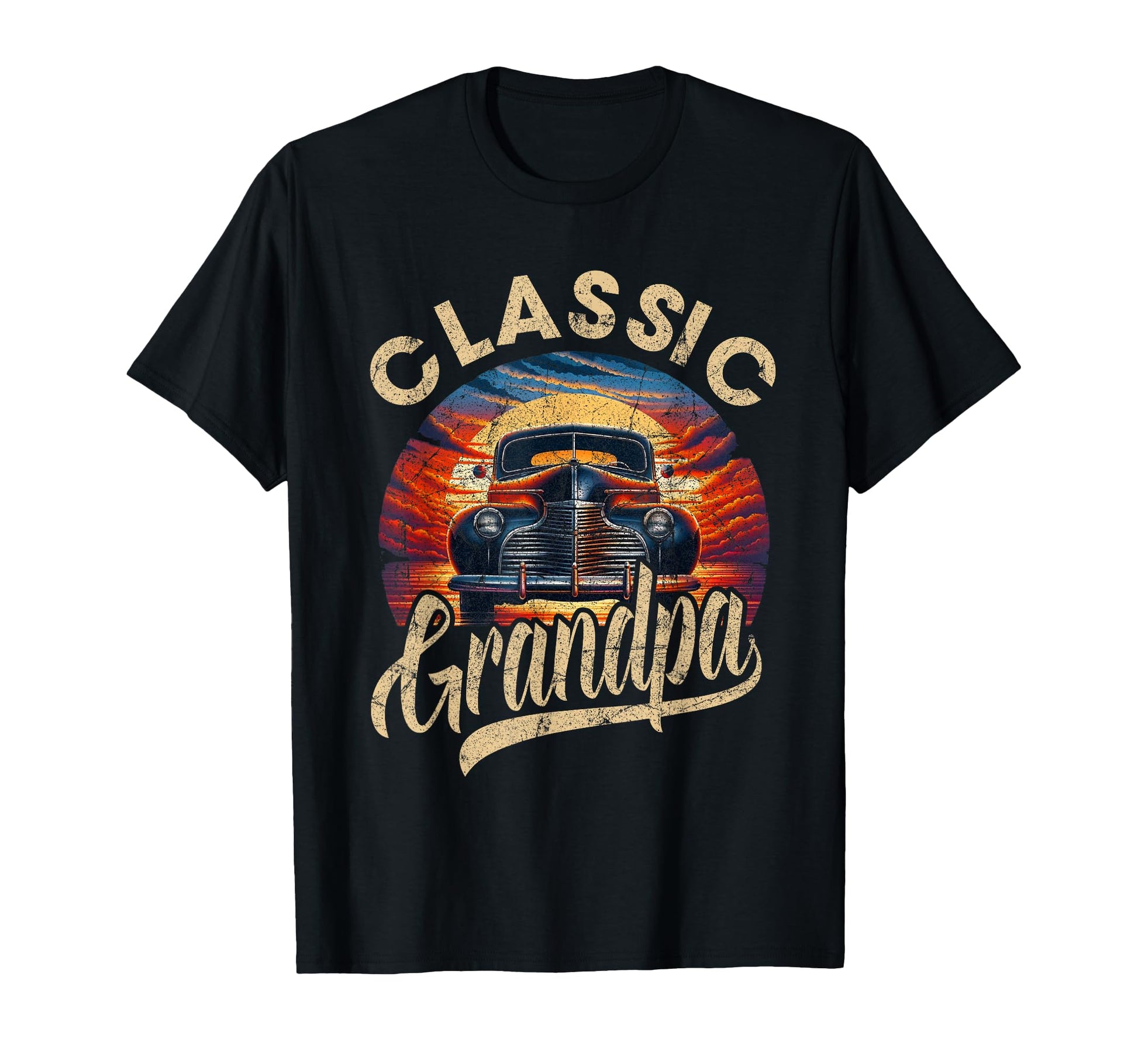 Grandpa Funny Car Lover Dad Papa T-Shirt - Fun Novelty Design for Adults - T-Shirt, Sweatshirt, Hoodie