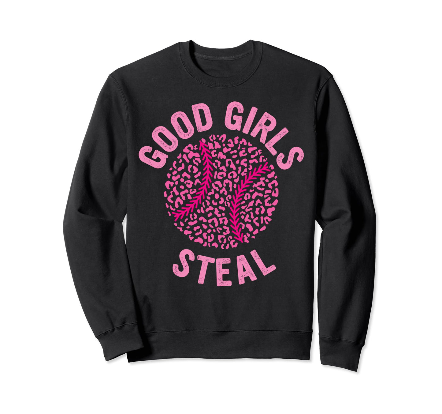 Good Steal Leopard Baseball Softball Sweatshirt - Trendy Graphic for Adults - T-Shirt, Sweatshirt, Hoodie