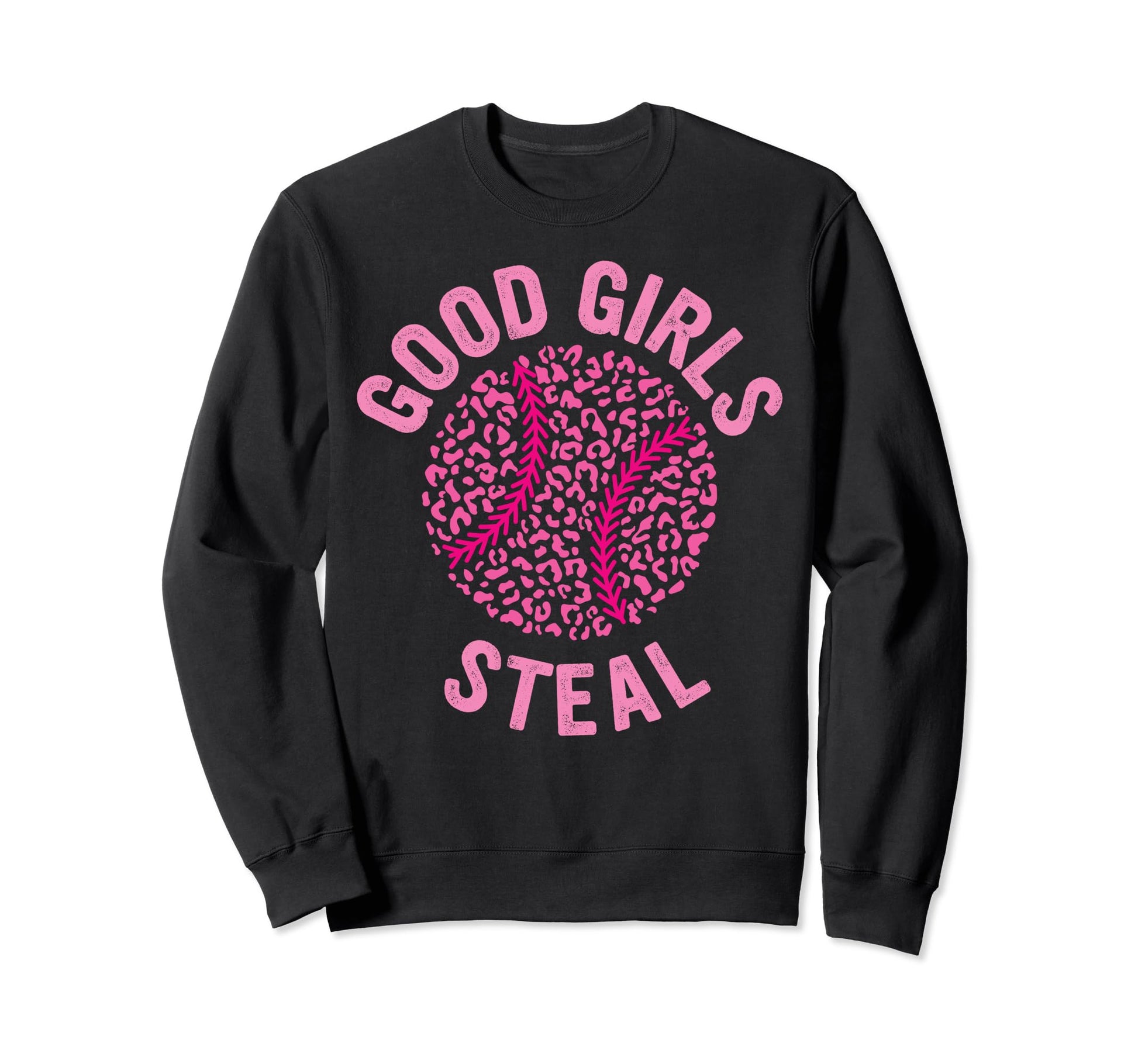 Good Steal Leopard Baseball Softball Sweatshirt - Trendy Graphic for Adults - T-Shirt, Sweatshirt, Hoodie