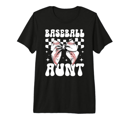 Baseball Aunt Baseball Player Auntie T-Shirt - Aesthetic Graphic Unisex - T-Shirt, Sweatshirt, Hoodie