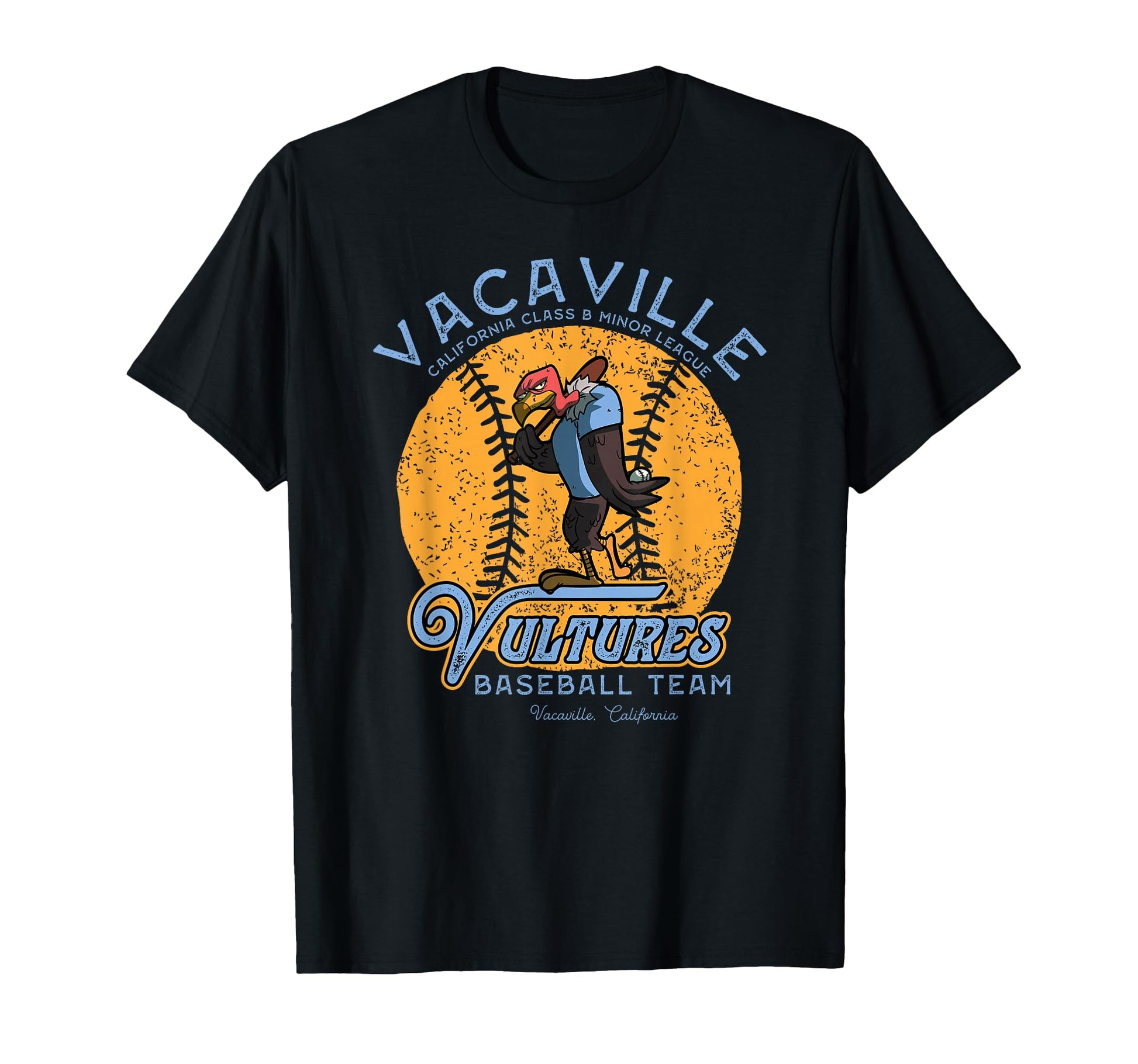 Vacaville Vultures Minor League Baseball T-Shirt - Graphic Print Unisex - T-Shirt, Sweatshirt, Hoodie