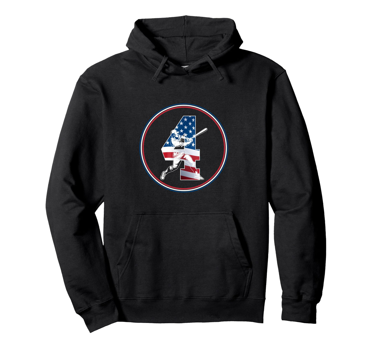 Number 4 Years Baseball 4Th Birthday Hoodie - Minimalist Print Men Women - T-Shirt, Sweatshirt, Hoodie