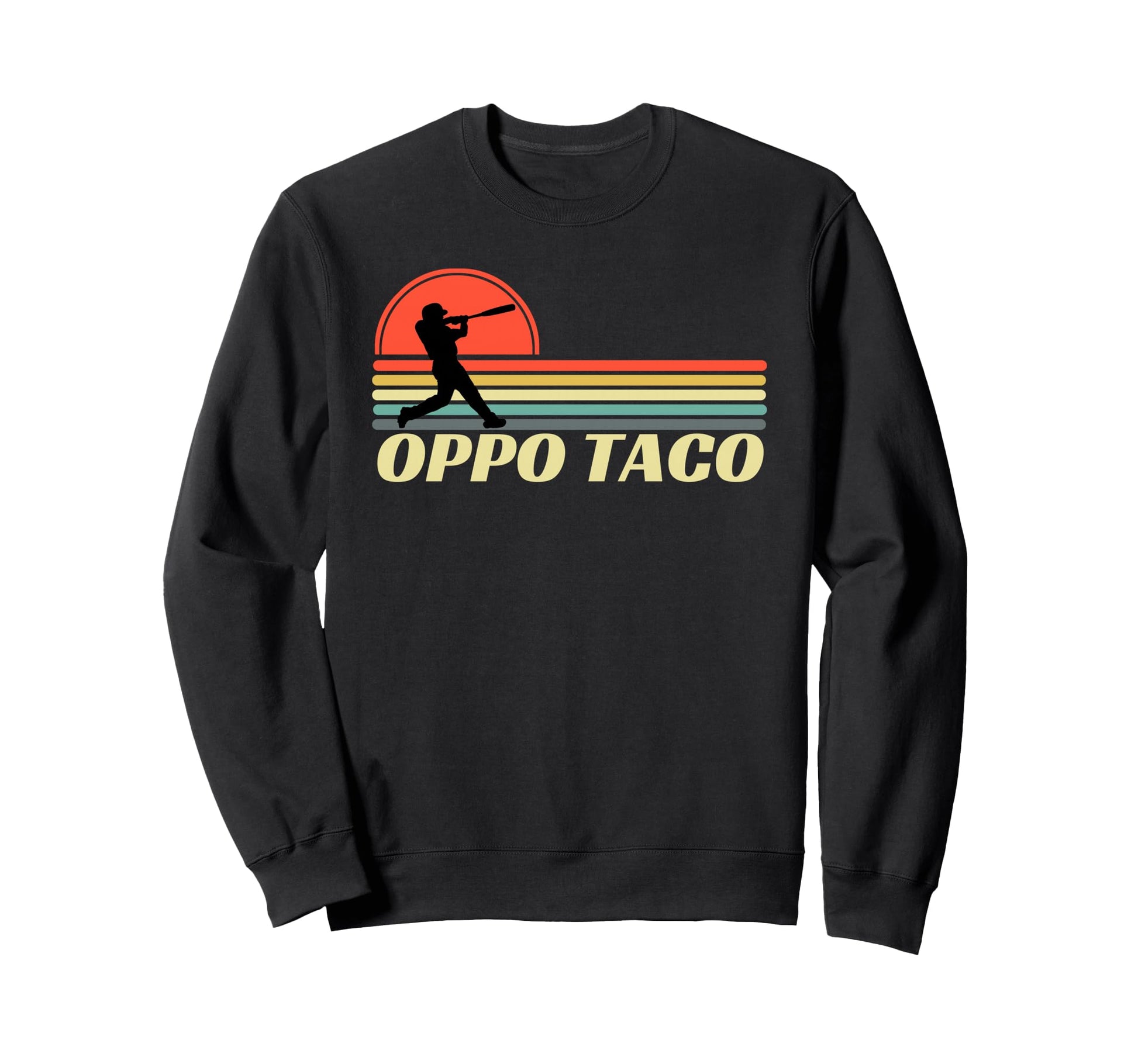 Baseball Oppo Taco Home Run Sweatshirt - Minimalist Print Men Women - T-Shirt, Sweatshirt, Hoodie