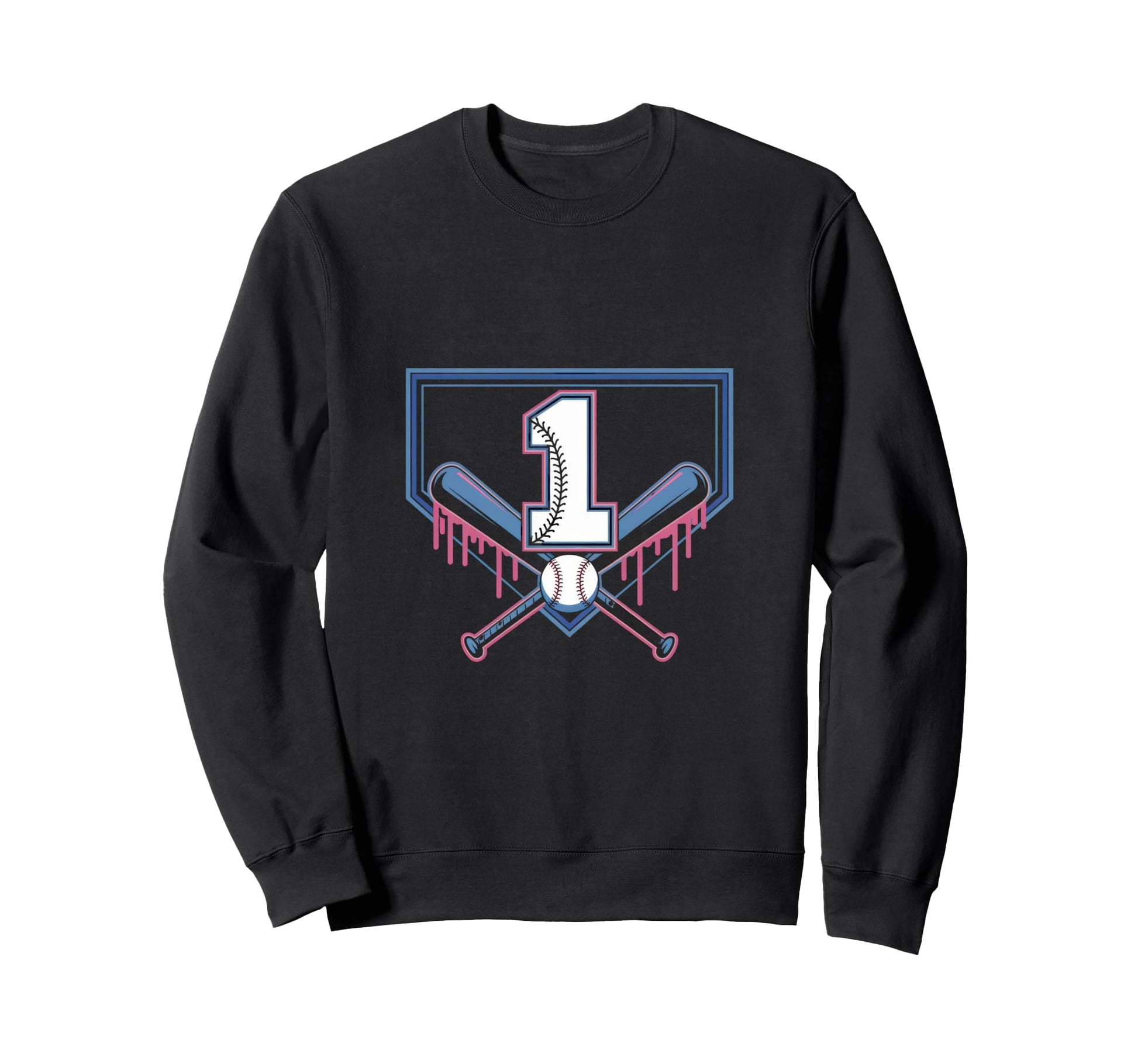 Baseball Home Ice Cream 1Th Birthday Sweatshirt - Streetwear Style Unisex - T-Shirt, Sweatshirt, Hoodie