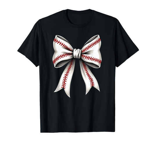 Baseball Coquette Bow Mommy T-Shirt - Minimalist Print Unisex - T-Shirt, Sweatshirt, Hoodie