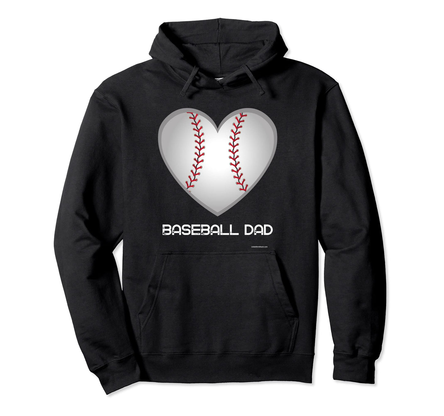 Baseball Dad Heart Base Ball Homerun Bat Hoodie - Novelty Apparel Unisex - T-Shirt, Sweatshirt, Hoodie