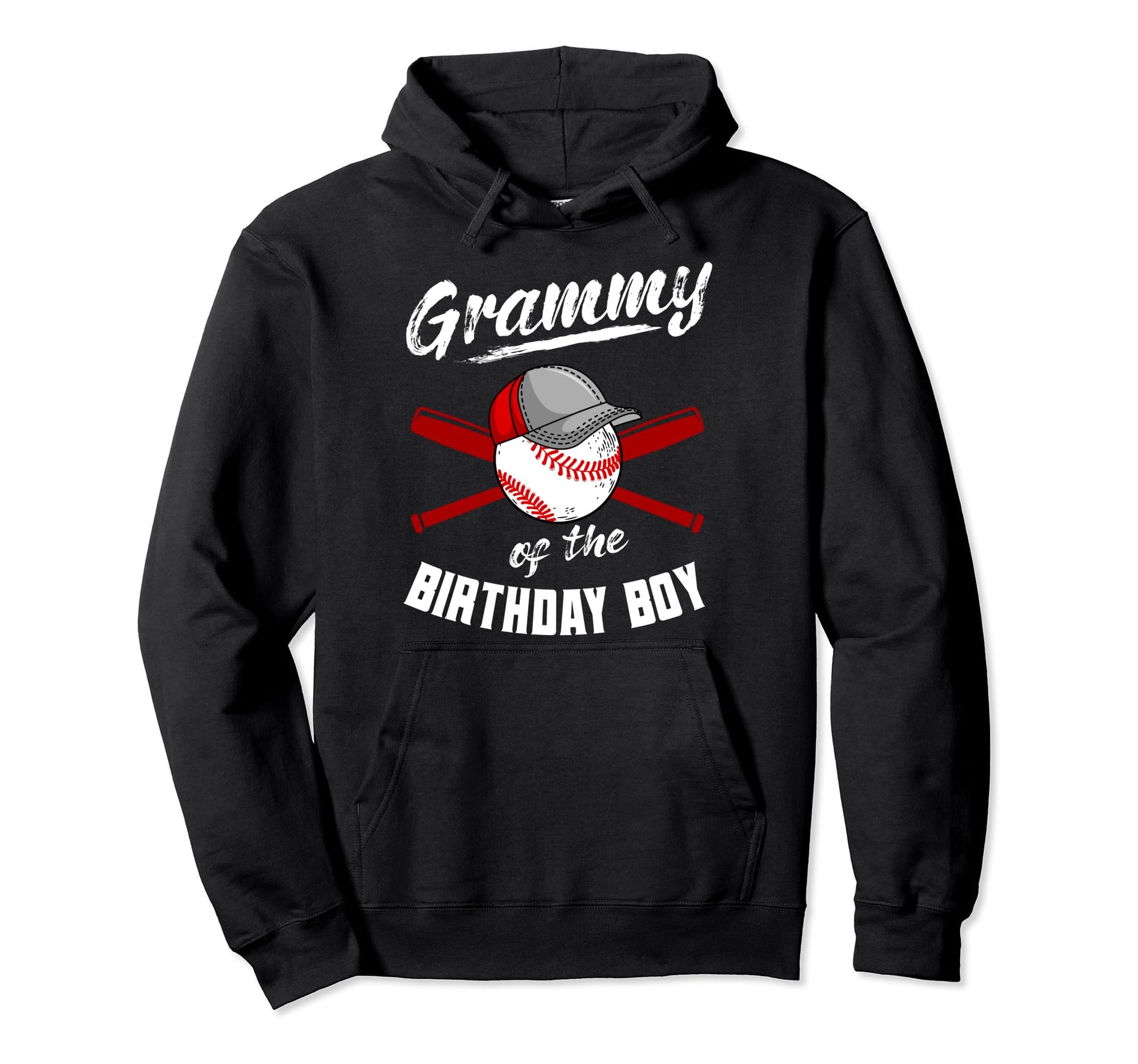 Grammy Birthday Baseball Bday Party Hoodie - Minimalist Print Men Women - T-Shirt, Sweatshirt, Hoodie