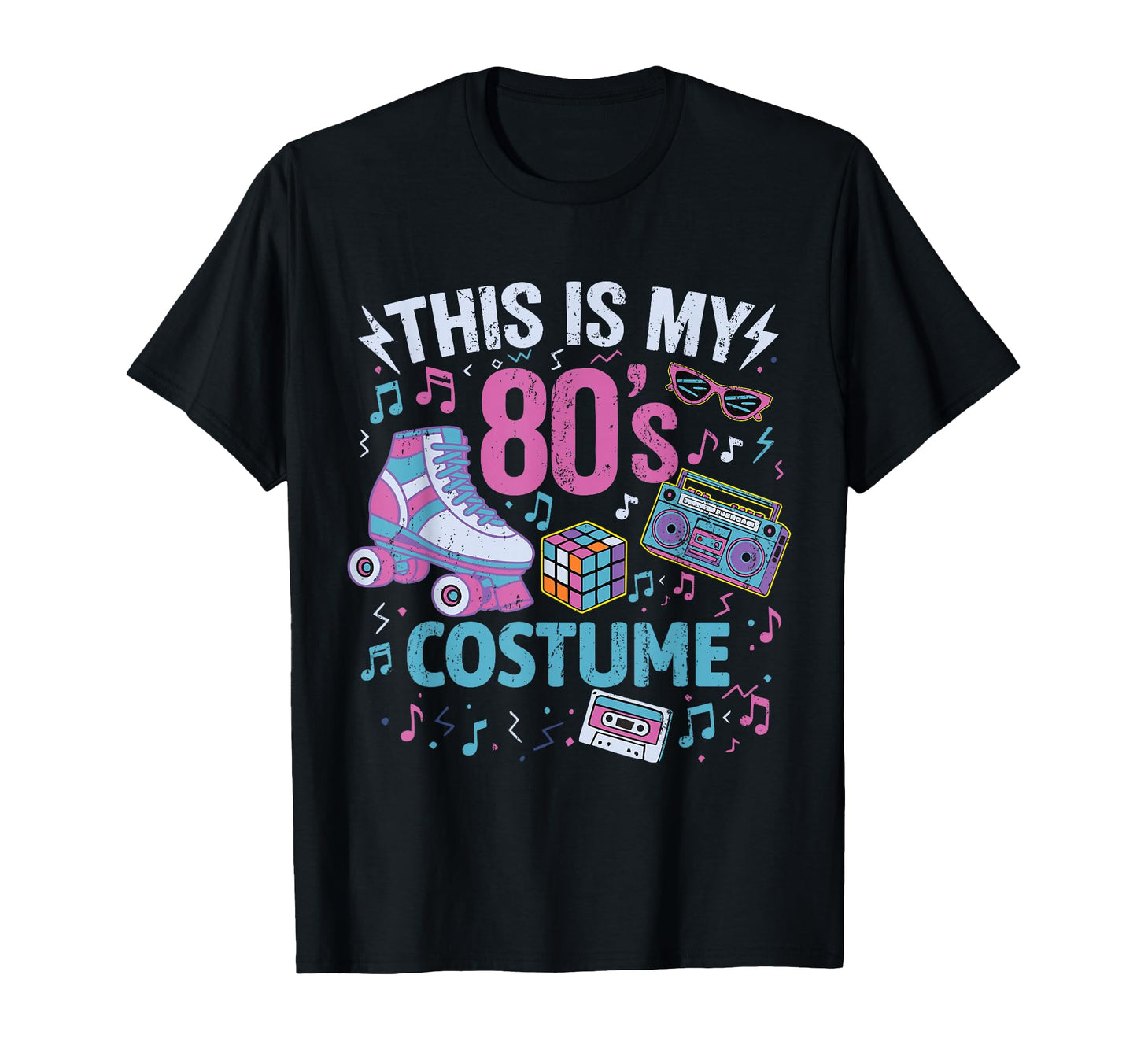 Roller Skates This Is My 80S Costume T-Shirt - Trendy Graphic Men Women - T-Shirt, Sweatshirt, Hoodie