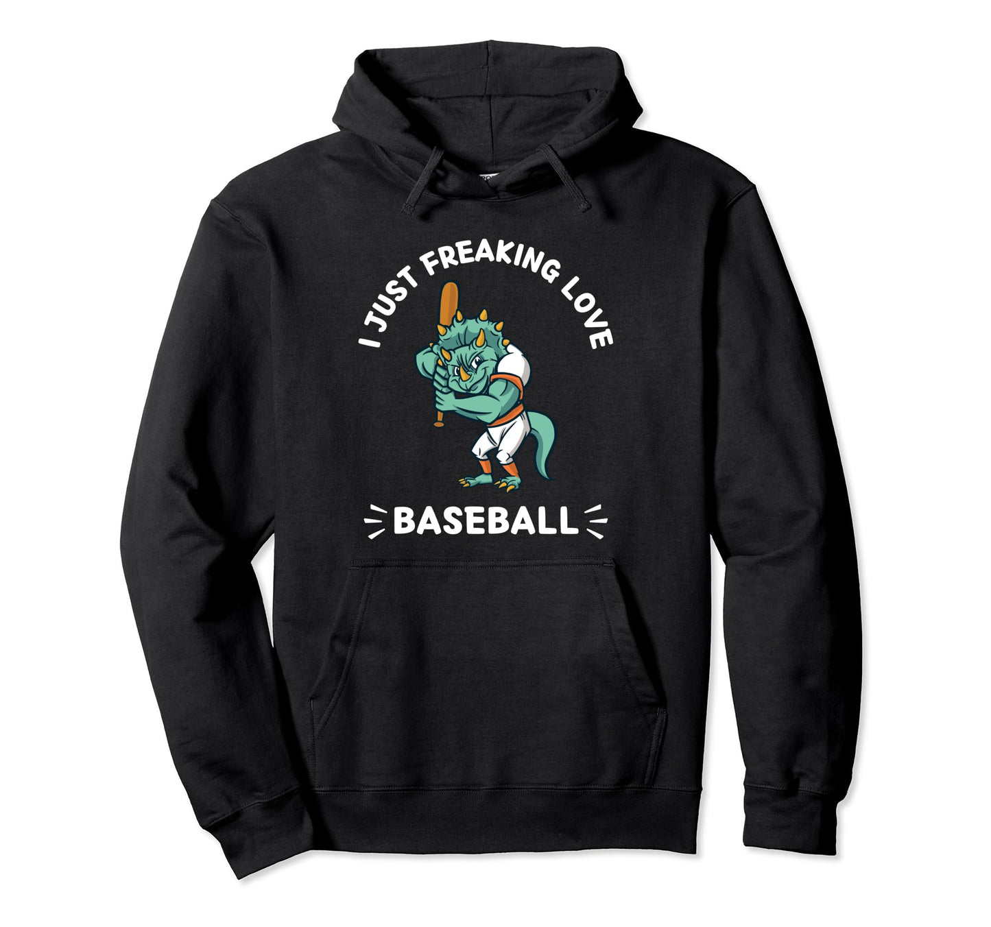 Kawaii Dinosaur I Just Freaking Love Hoodie - Trendy Graphic Men Women - T-Shirt, Sweatshirt, Hoodie