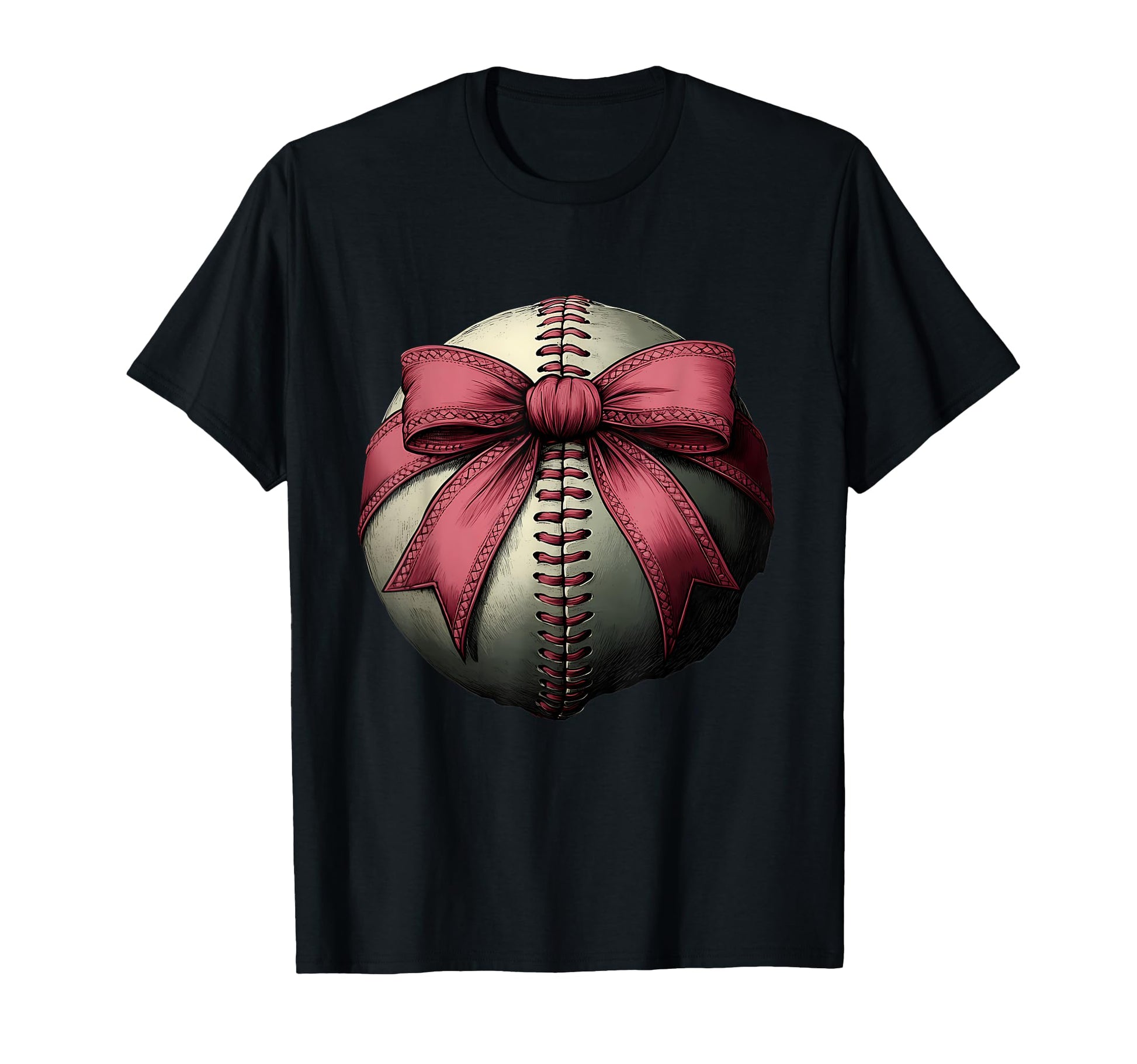 Baseball Coquette Bow Baseball Game T-Shirt - Trendy Graphic for Adults - T-Shirt, Sweatshirt, Hoodie
