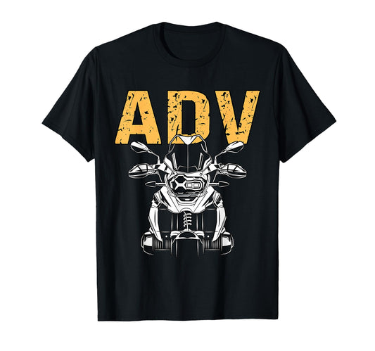 Adventure Rider Motorcycle Biker T-Shirt - Minimalist Print Men Women - T-Shirt, Sweatshirt, Hoodie