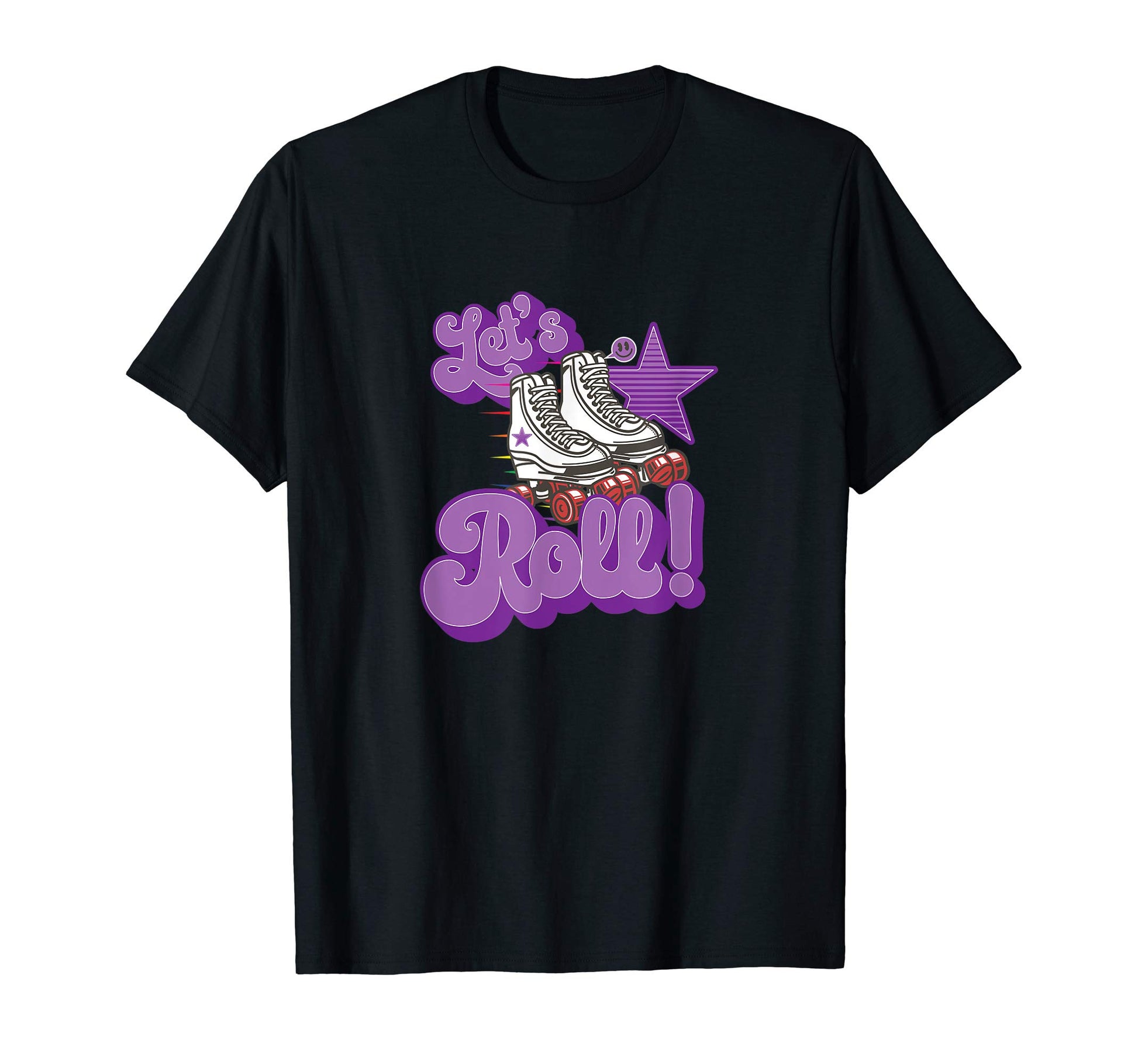 Roller Skate Lets Roll 70S Era T-Shirt - Streetwear Style for Adults - T-Shirt, Sweatshirt, Hoodie
