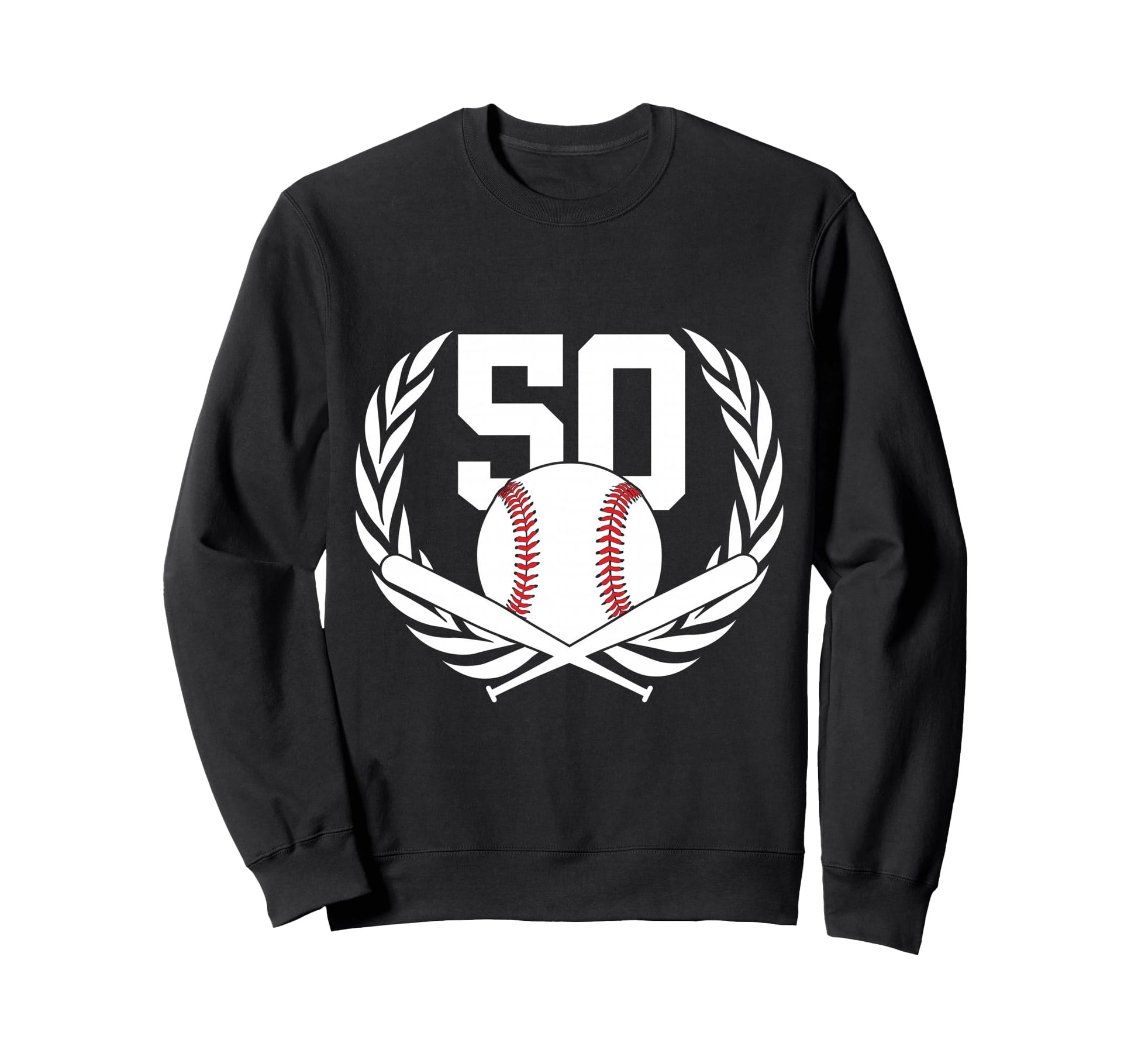 50 Years Number 50 Baseball 50Th Sweatshirt - Aesthetic Graphic for Adults - T-Shirt, Sweatshirt, Hoodie
