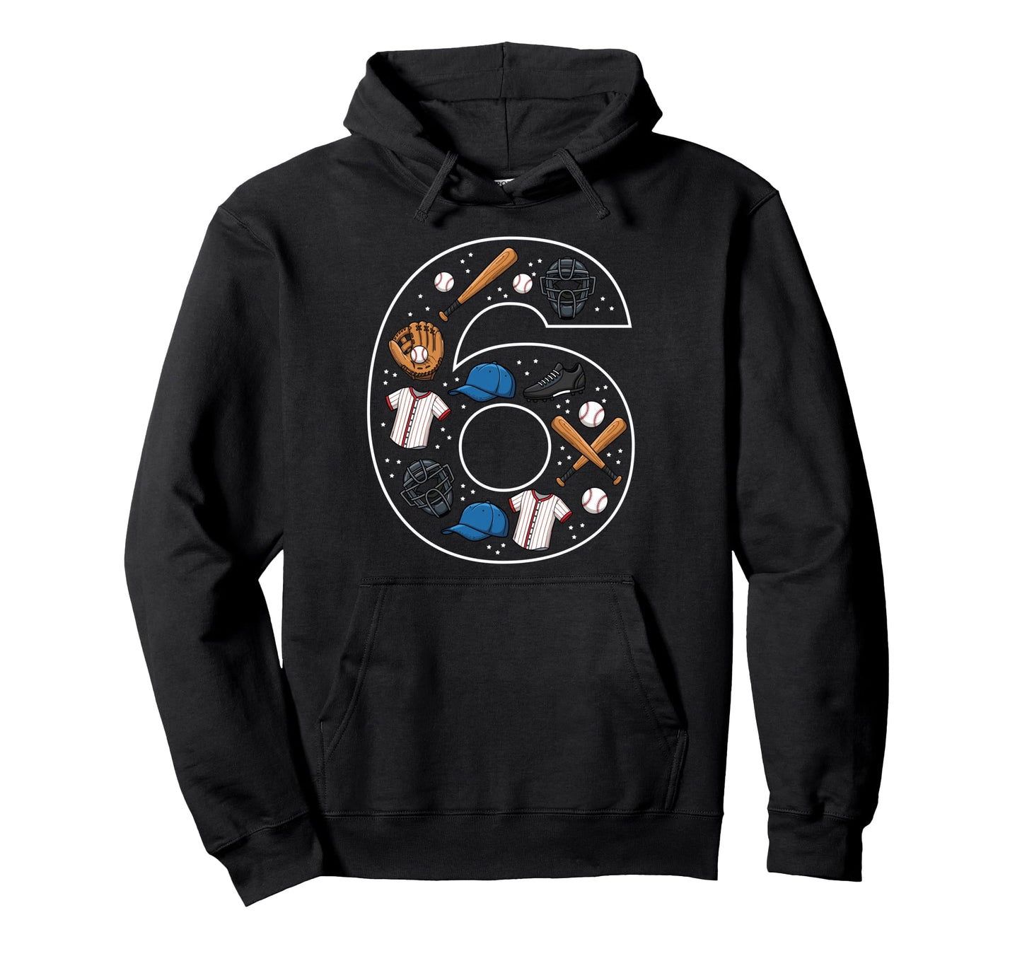 6Th Birthday 6 Year Old Baseball Hoodie - Streetwear Style Men Women - T-Shirt, Sweatshirt, Hoodie