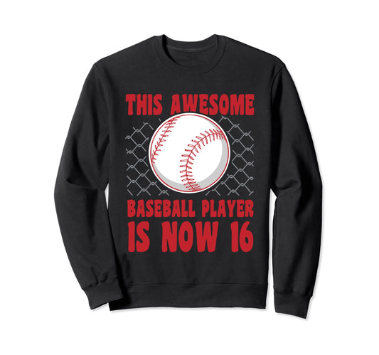 16 Year Old Happy 16Th Birthday Sweatshirt - Aesthetic Graphic for Adults - T-Shirt, Sweatshirt, Hoodie