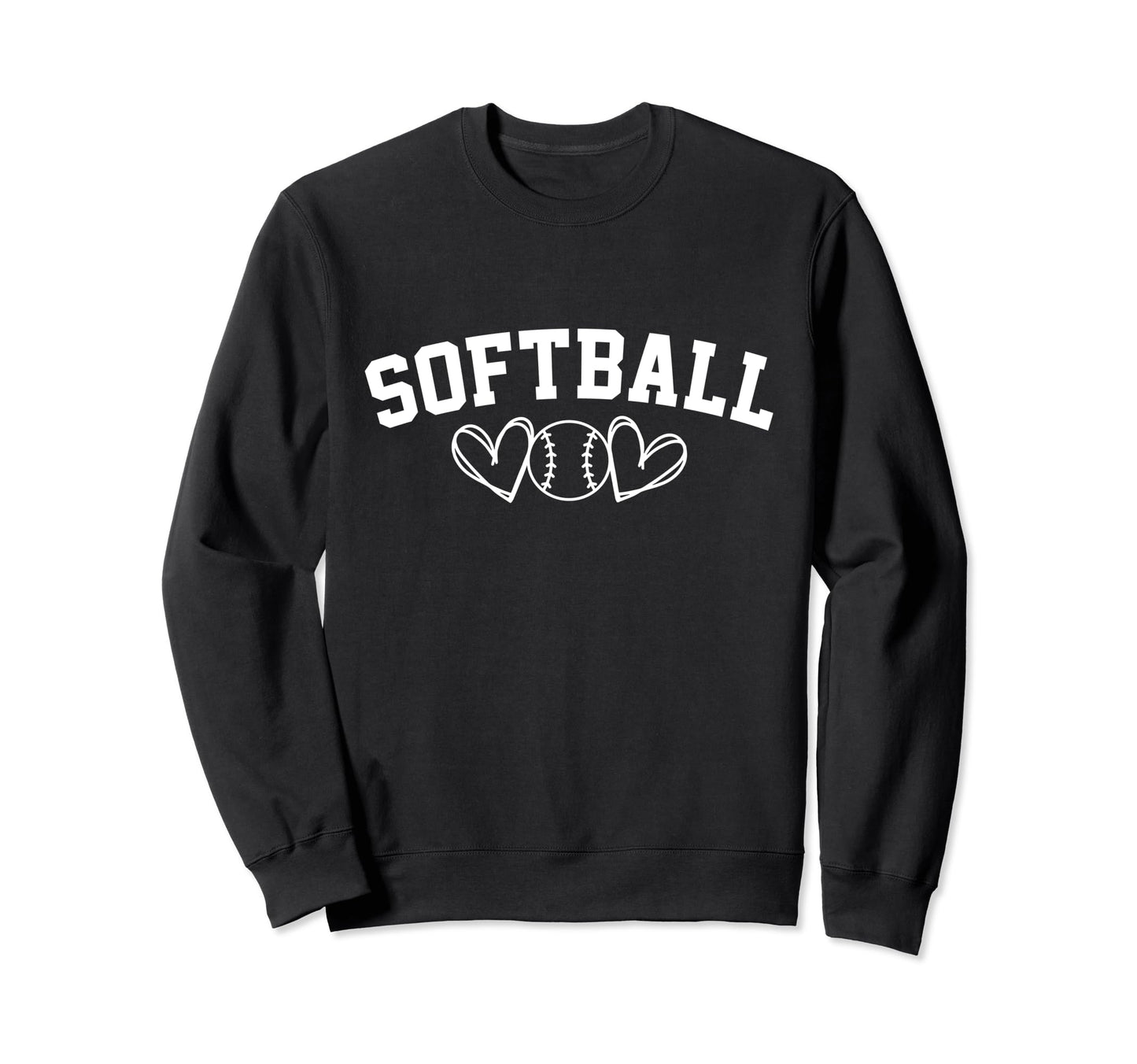 Softball Mom Baseball Love Sweatshirt - Fun Novelty Design for Adults - T-Shirt, Sweatshirt, Hoodie
