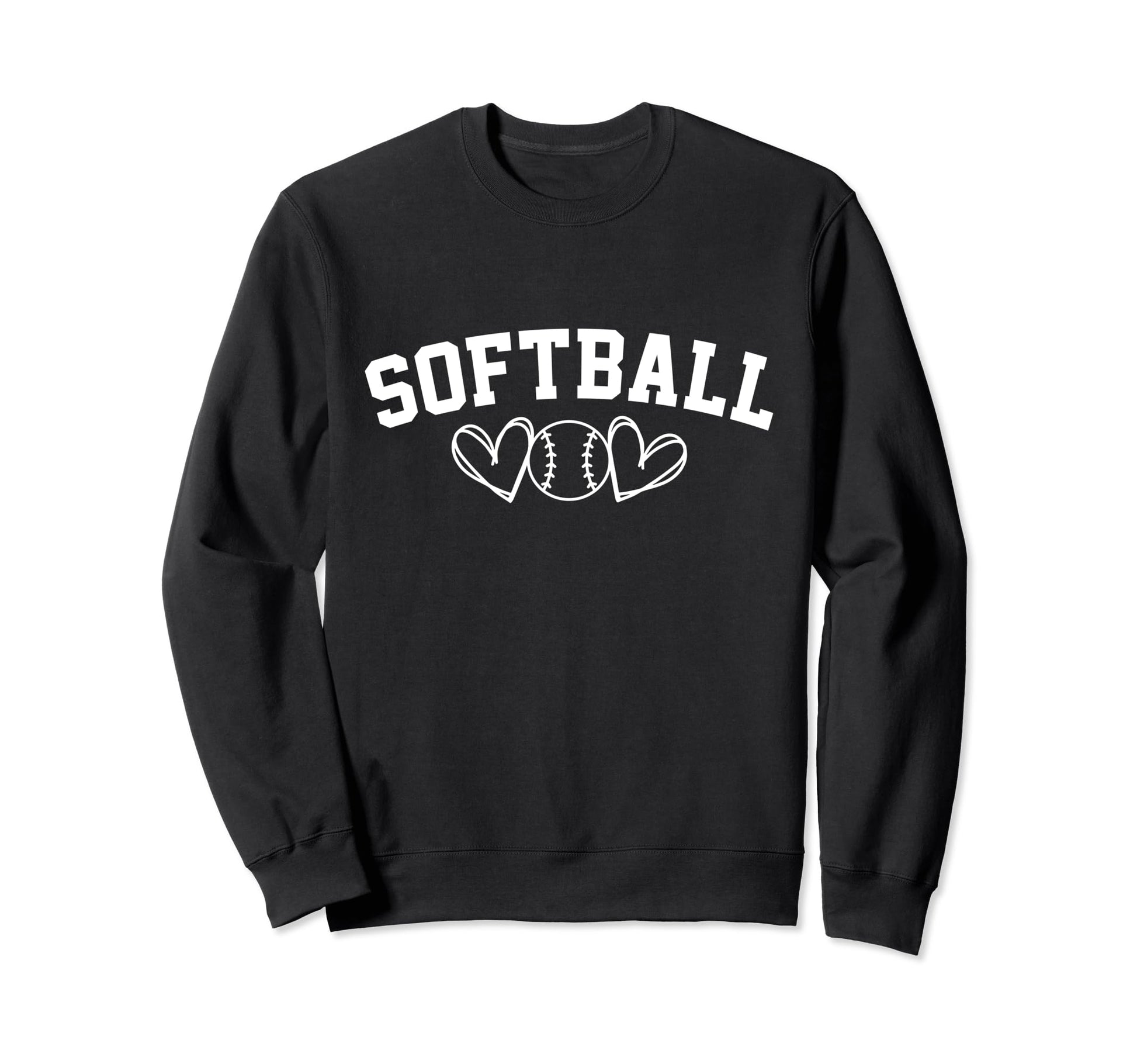 Softball Mom Baseball Love Sweatshirt - Fun Novelty Design for Adults - T-Shirt, Sweatshirt, Hoodie