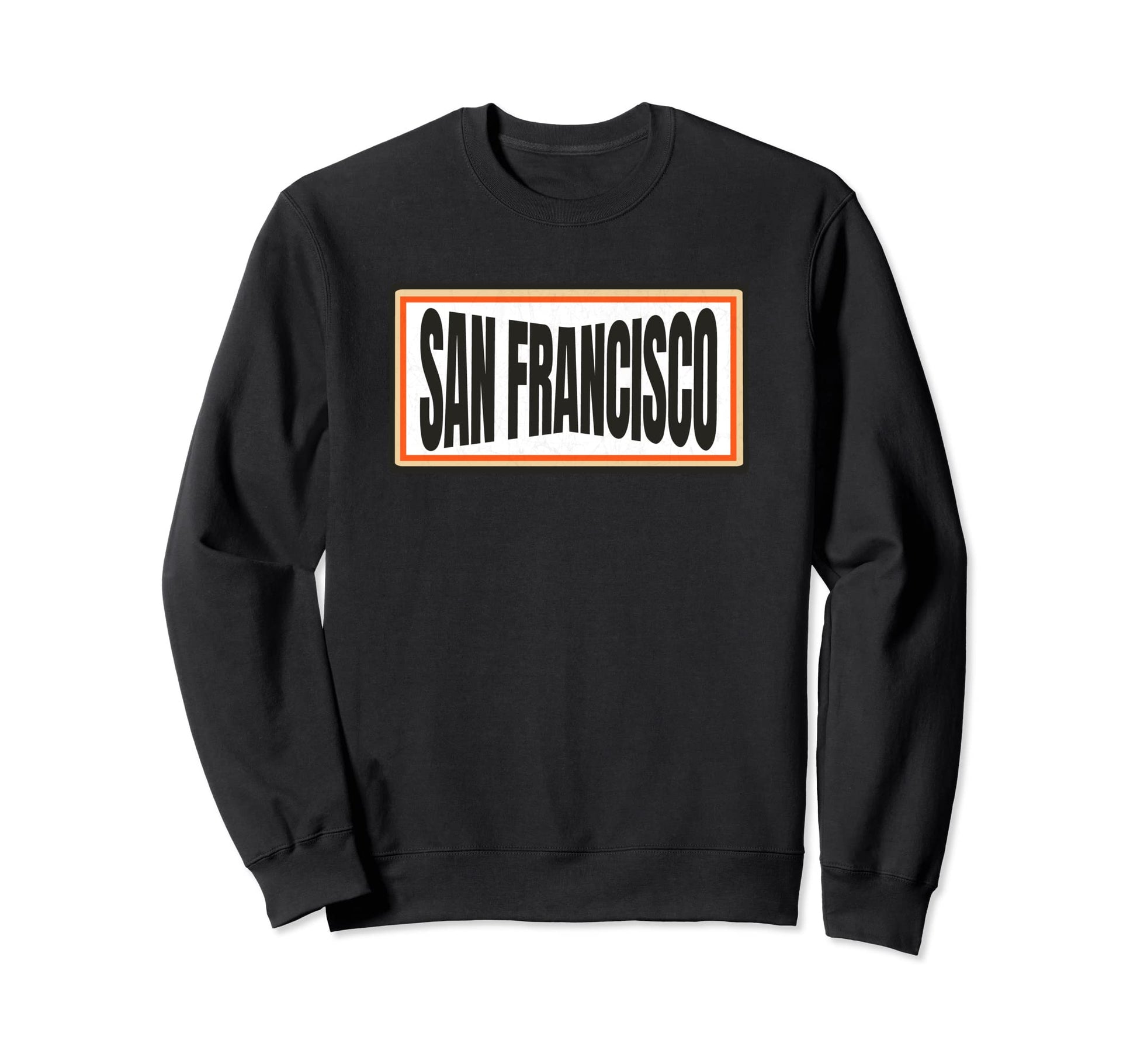 San Francisco Orange Brown Sweatshirt - Streetwear Style for Adults - T-Shirt, Sweatshirt, Hoodie