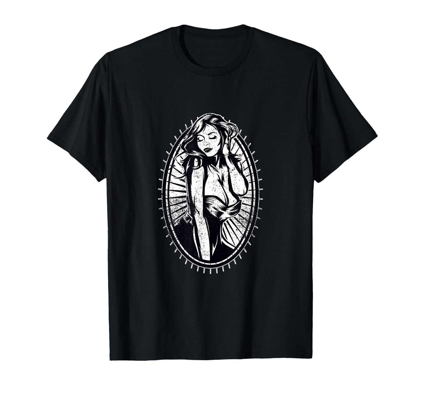 Pin Up Tattoo Art T-Shirt - Minimalist Print for Adults - T-Shirt, Sweatshirt, Hoodie