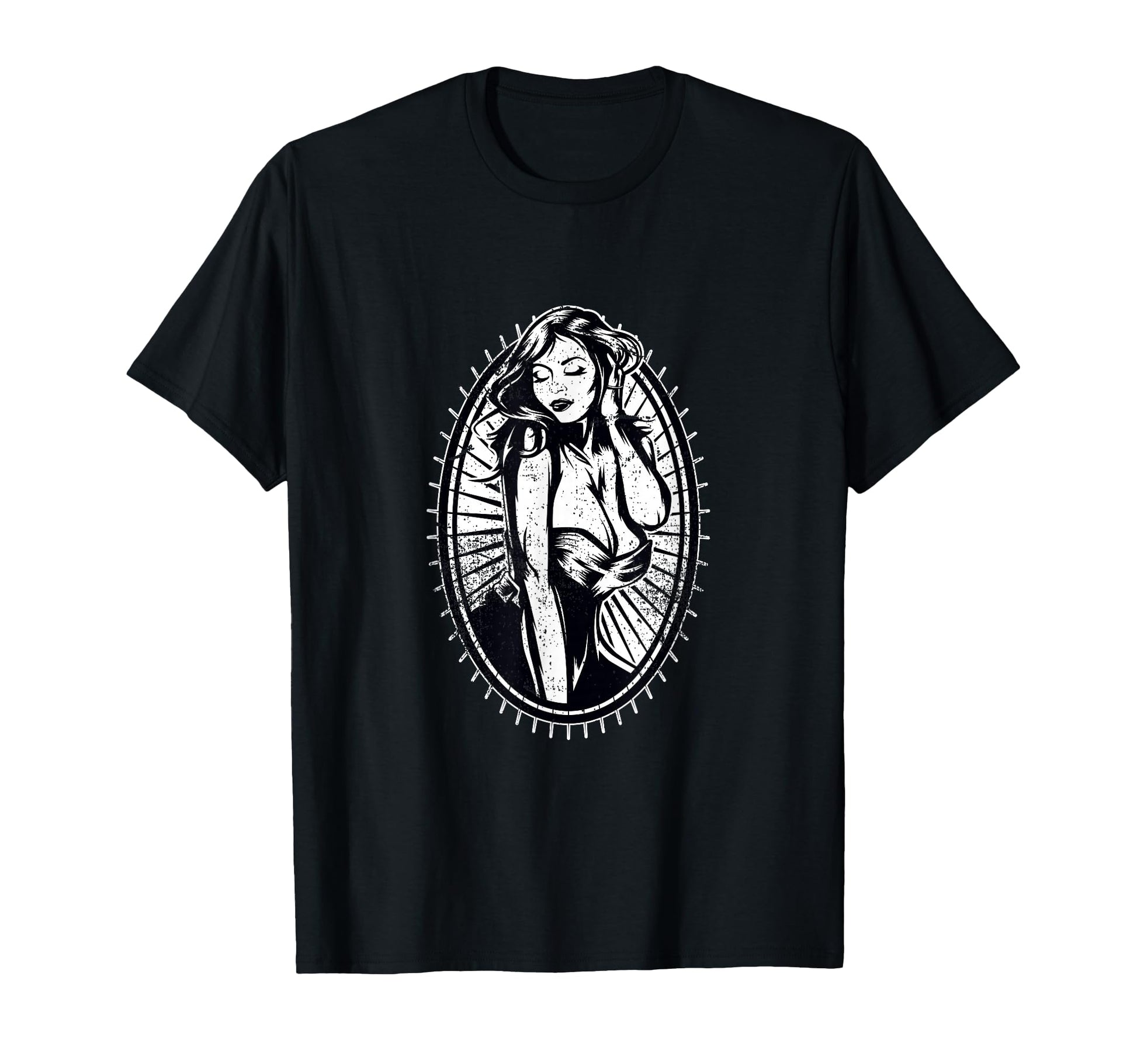 Pin Up Tattoo Art T-Shirt - Minimalist Print for Adults - T-Shirt, Sweatshirt, Hoodie