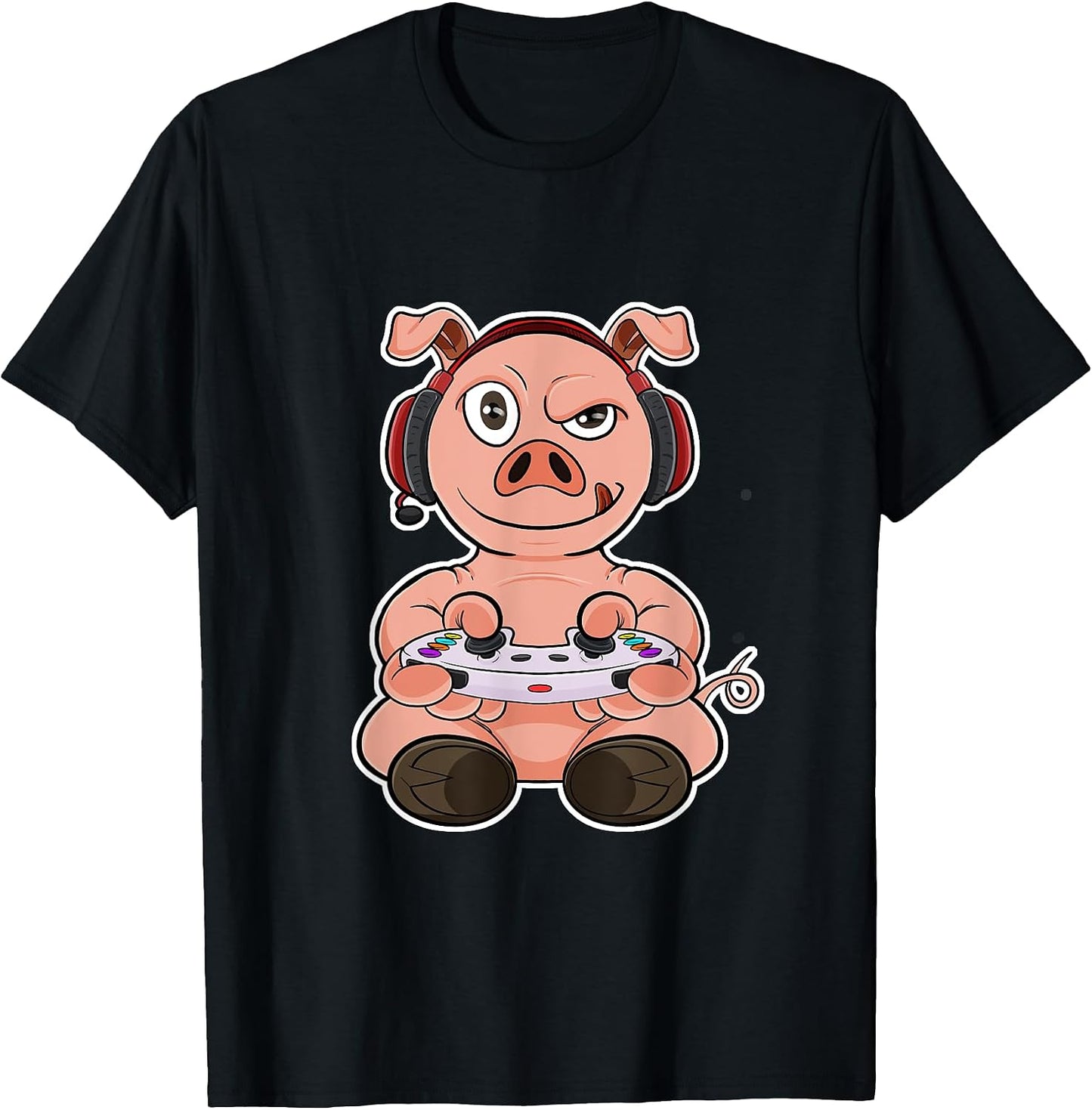 Pig Lover Gifts Gamer Merch Gaming - Adult & Kids T-Shirts, Sweatshirts & Hoodies apparel design preview 1