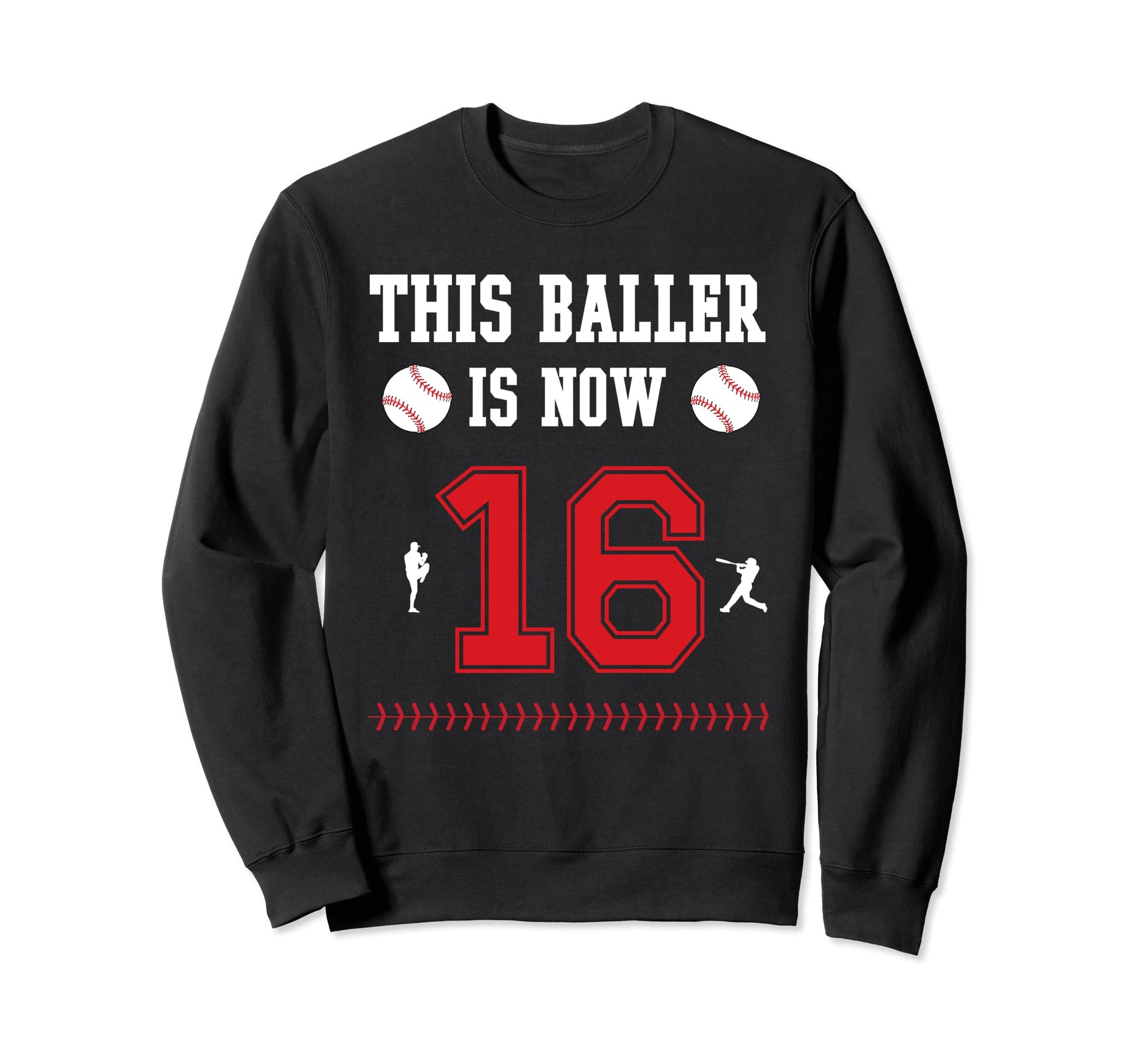 This Baller Is Now 16 Year Old 16Th Sweatshirt - Unique Graphic Men Women - T-Shirt, Sweatshirt, Hoodie