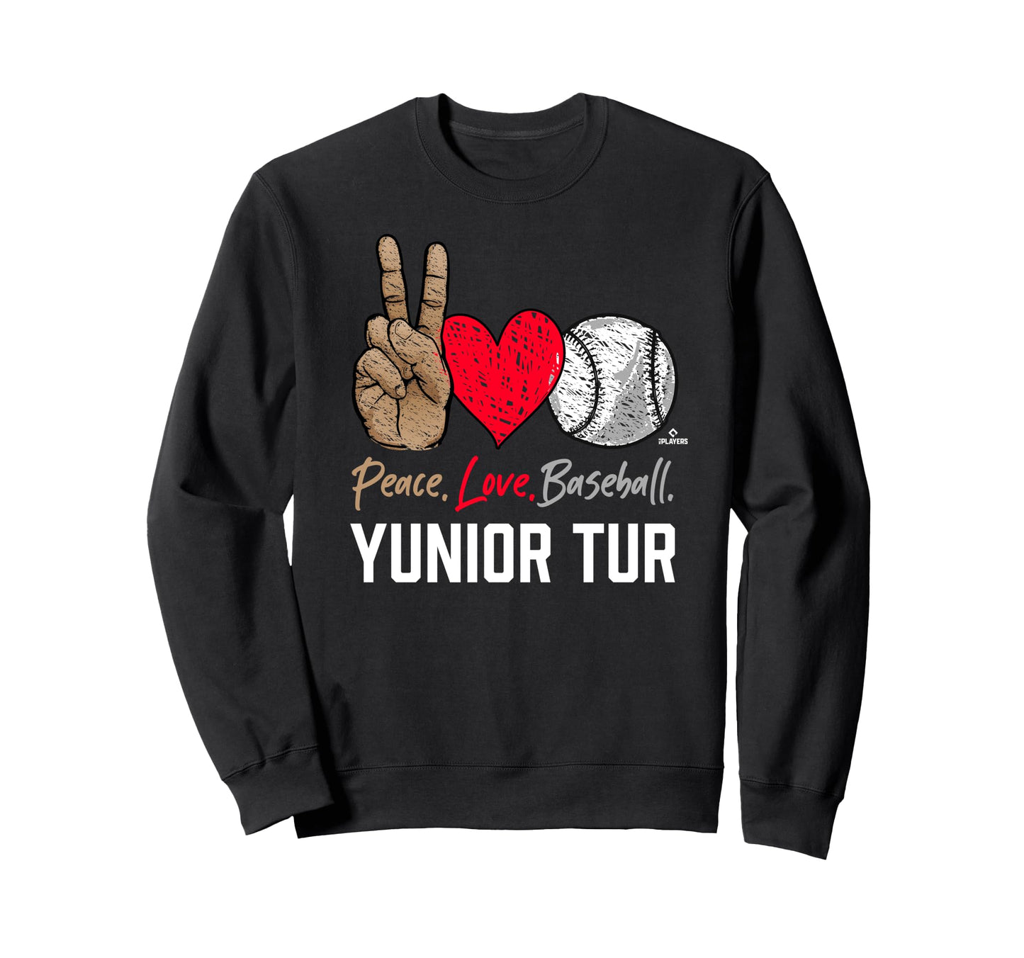 Peace Love Yunior Tur Prospect Sweatshirt - Minimalist Print Men Women - T-Shirt, Sweatshirt, Hoodie