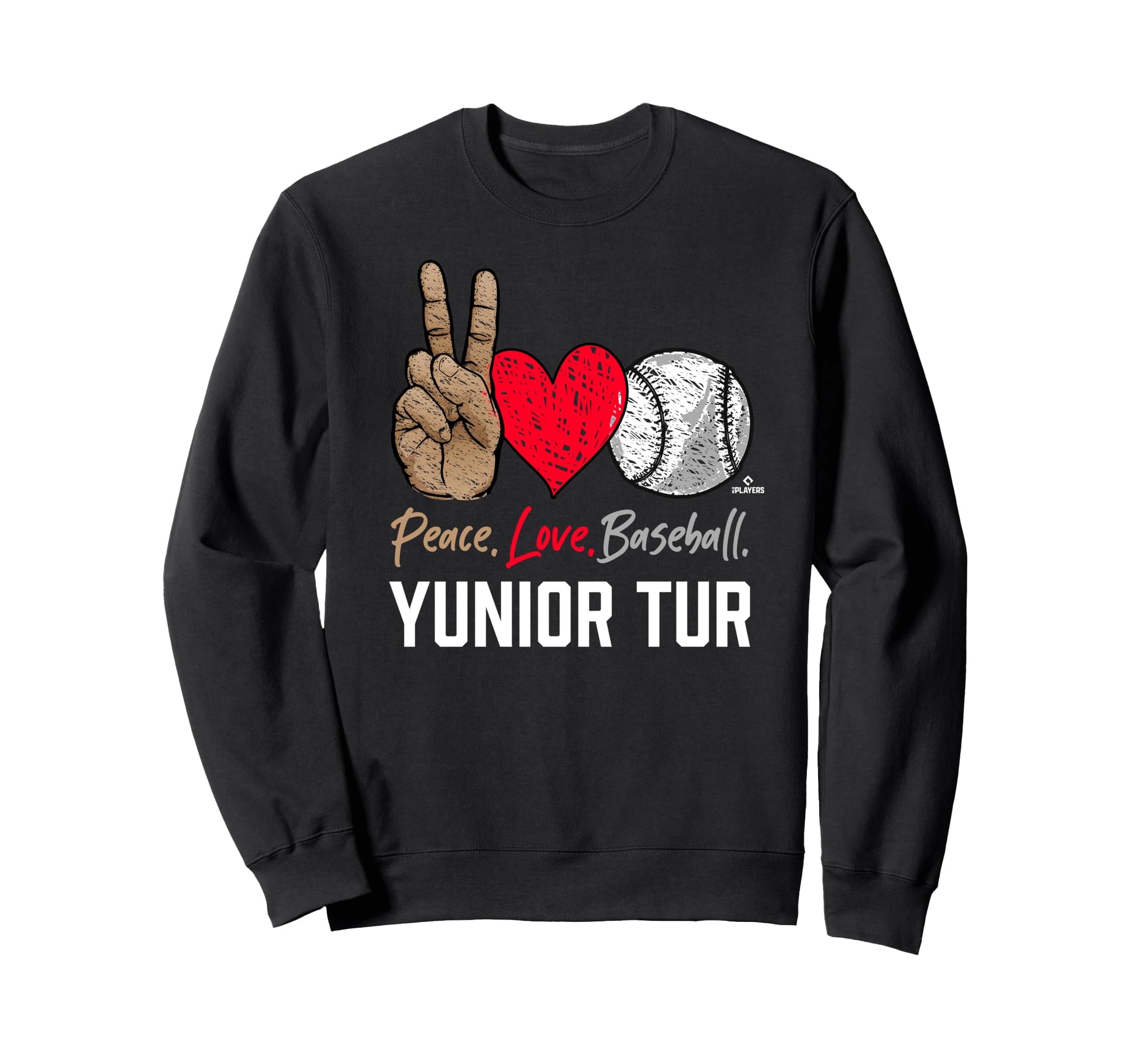 Peace Love Yunior Tur Prospect Sweatshirt - Minimalist Print Men Women - T-Shirt, Sweatshirt, Hoodie