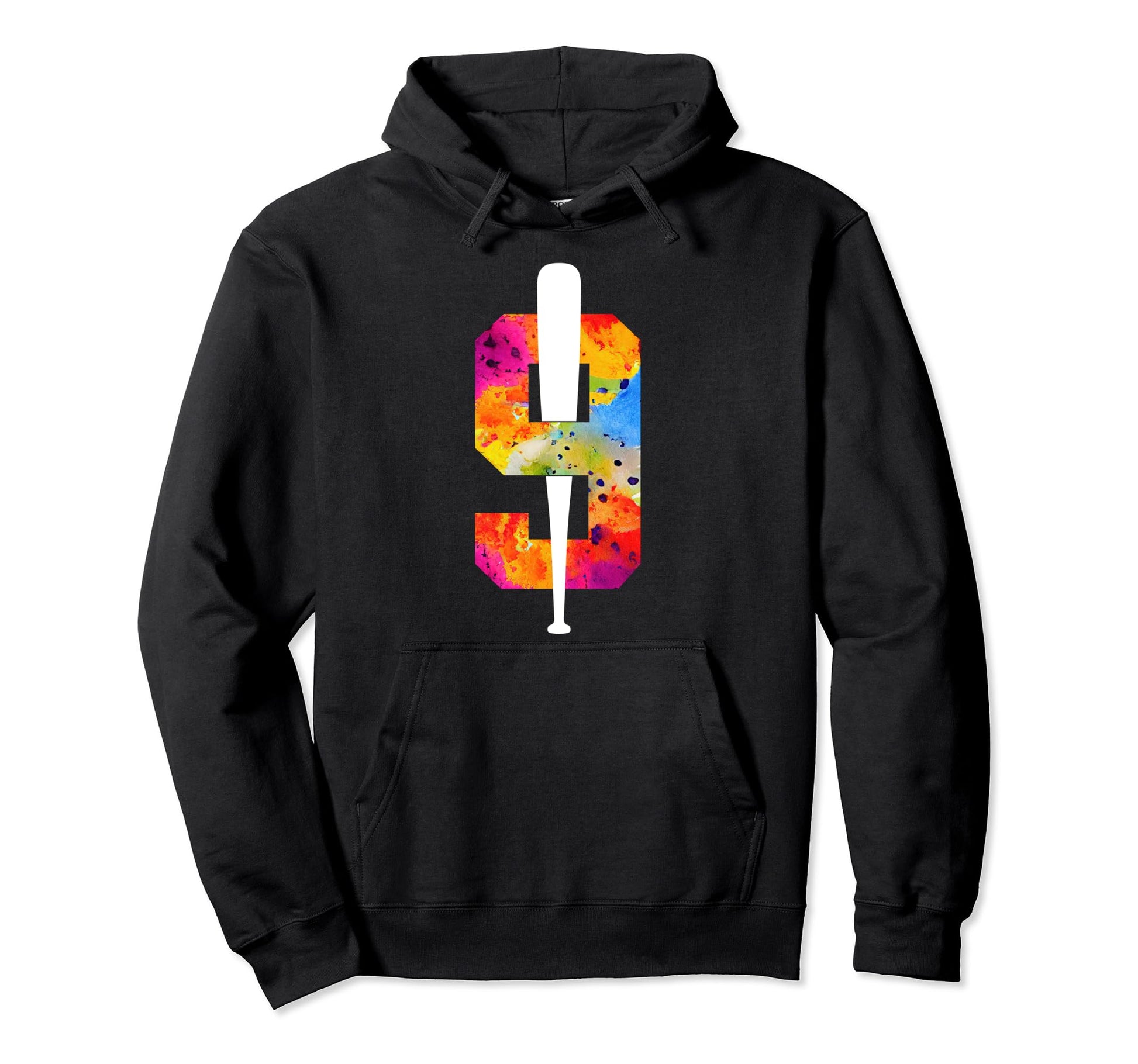 Number 9 Years Baseball 9Th Birthday Hoodie - Aesthetic Graphic Unisex - T-Shirt, Sweatshirt, Hoodie