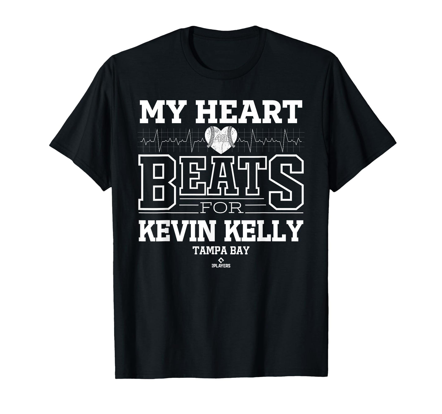 My Heart Beats Kevin Kelly Tampa Bay T-Shirt - Graphic Print for Adults - T-Shirt, Sweatshirt, Hoodie