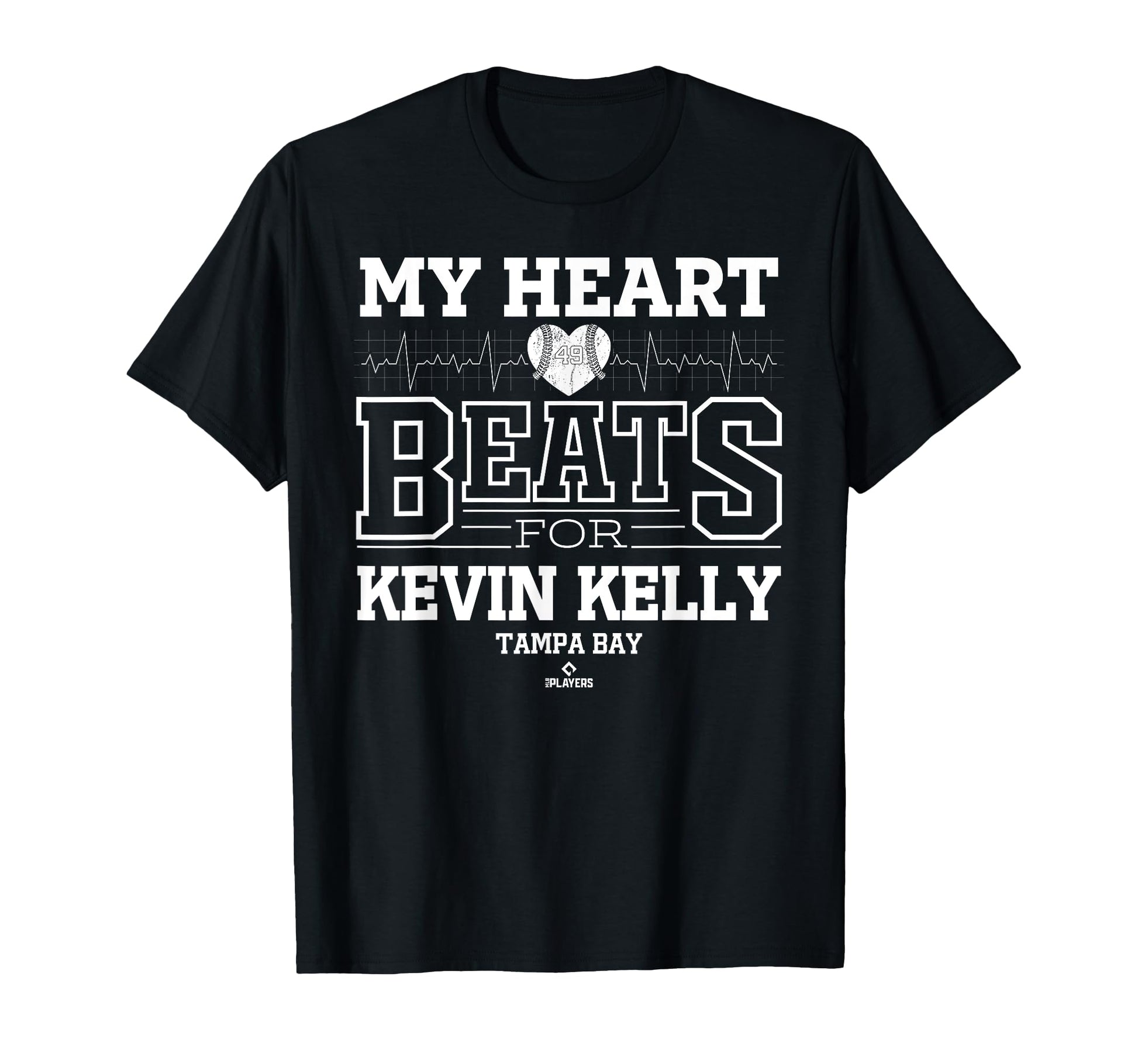My Heart Beats Kevin Kelly Tampa Bay T-Shirt - Graphic Print for Adults - T-Shirt, Sweatshirt, Hoodie
