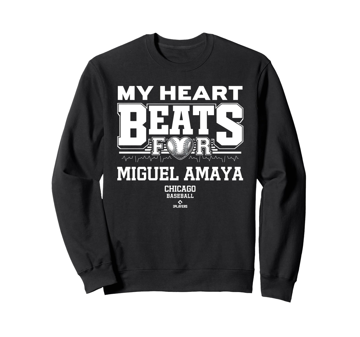 My Heart Beats Miguel Amaya Chicago Sweatshirt - Novelty Apparel Men Women - T-Shirt, Sweatshirt, Hoodie