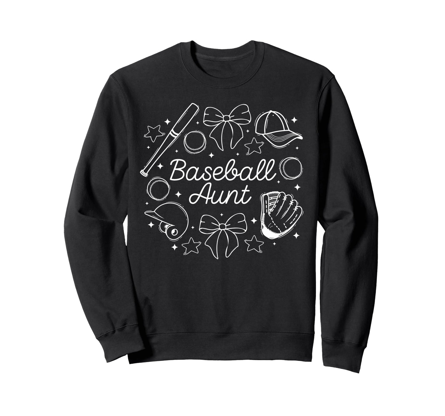 Baseball Aunt Coquette Aunt Baseball Sweatshirt - Unique Graphic Men Women - T-Shirt, Sweatshirt, Hoodie
