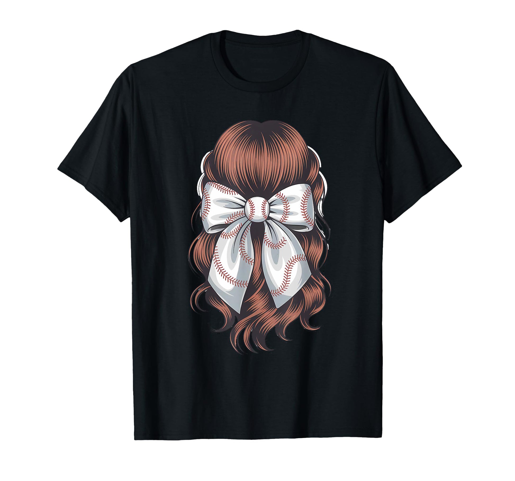 Baseball Coquette Bow Baseball Mom T-Shirt - Novelty Apparel Men Women - T-Shirt, Sweatshirt, Hoodie