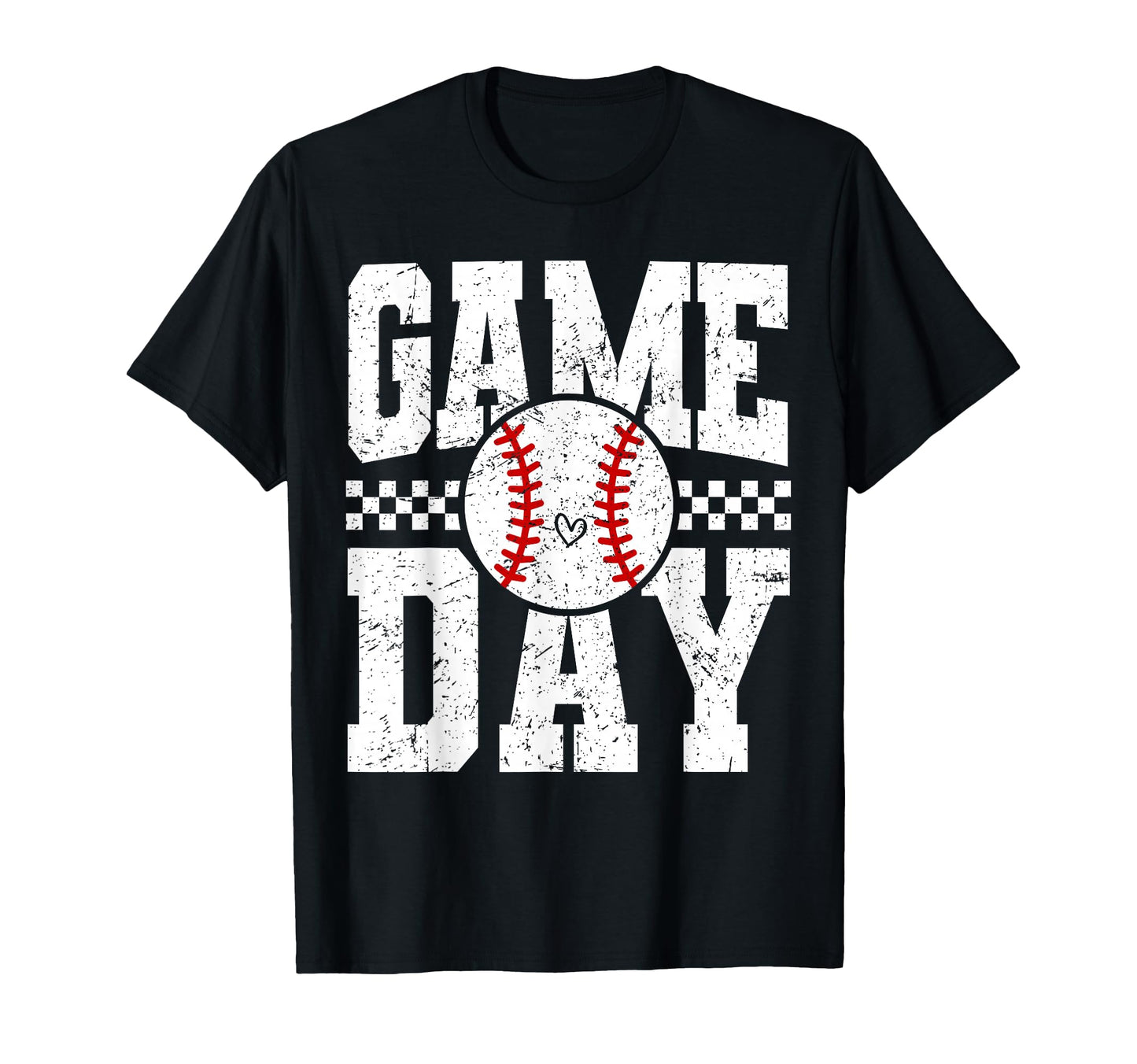 Checkered Game Day Baseball Sport T-Shirt - Streetwear Style for Adults - T-Shirt, Sweatshirt, Hoodie