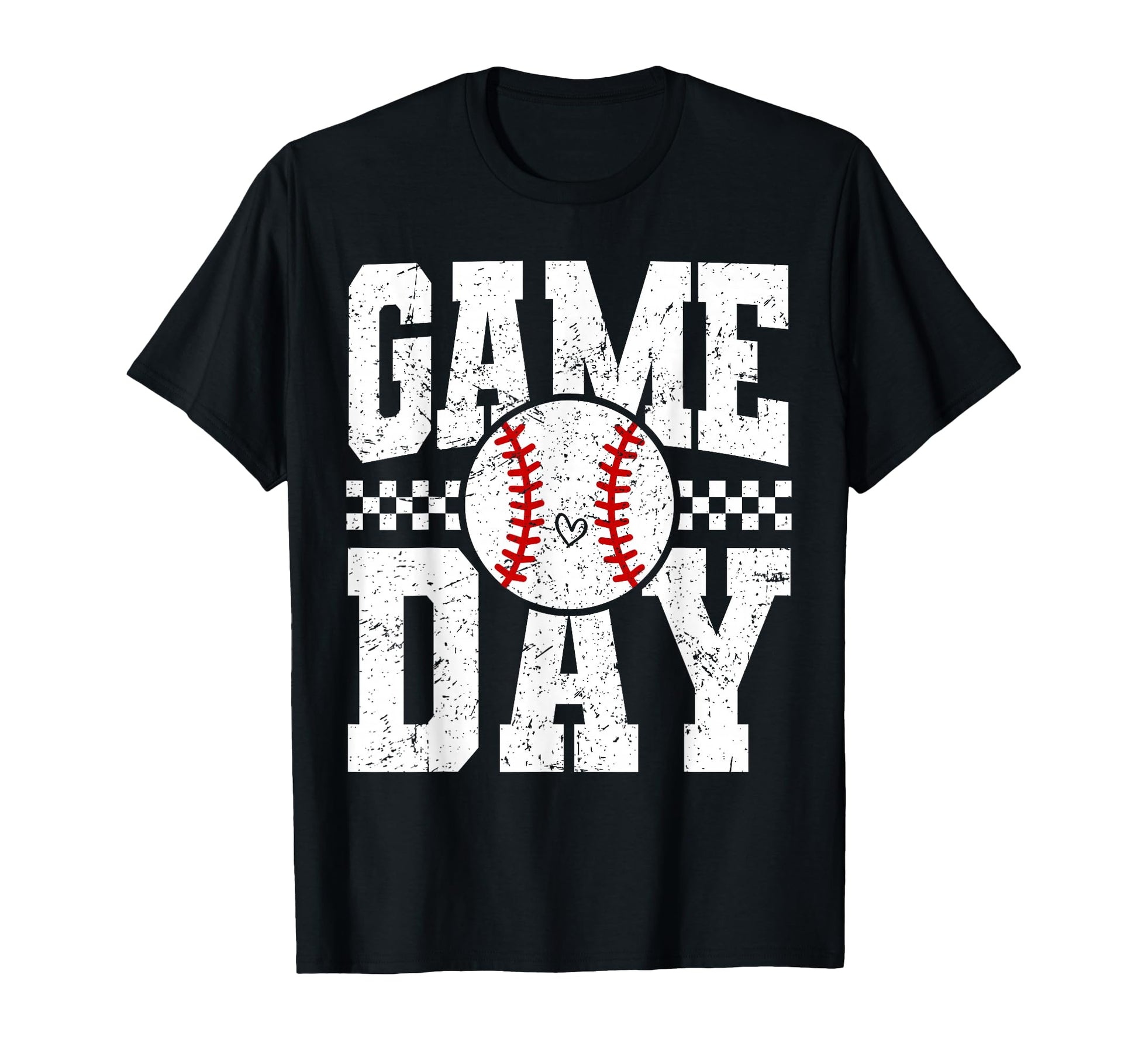 Checkered Game Day Baseball Sport T-Shirt - Streetwear Style for Adults - T-Shirt, Sweatshirt, Hoodie