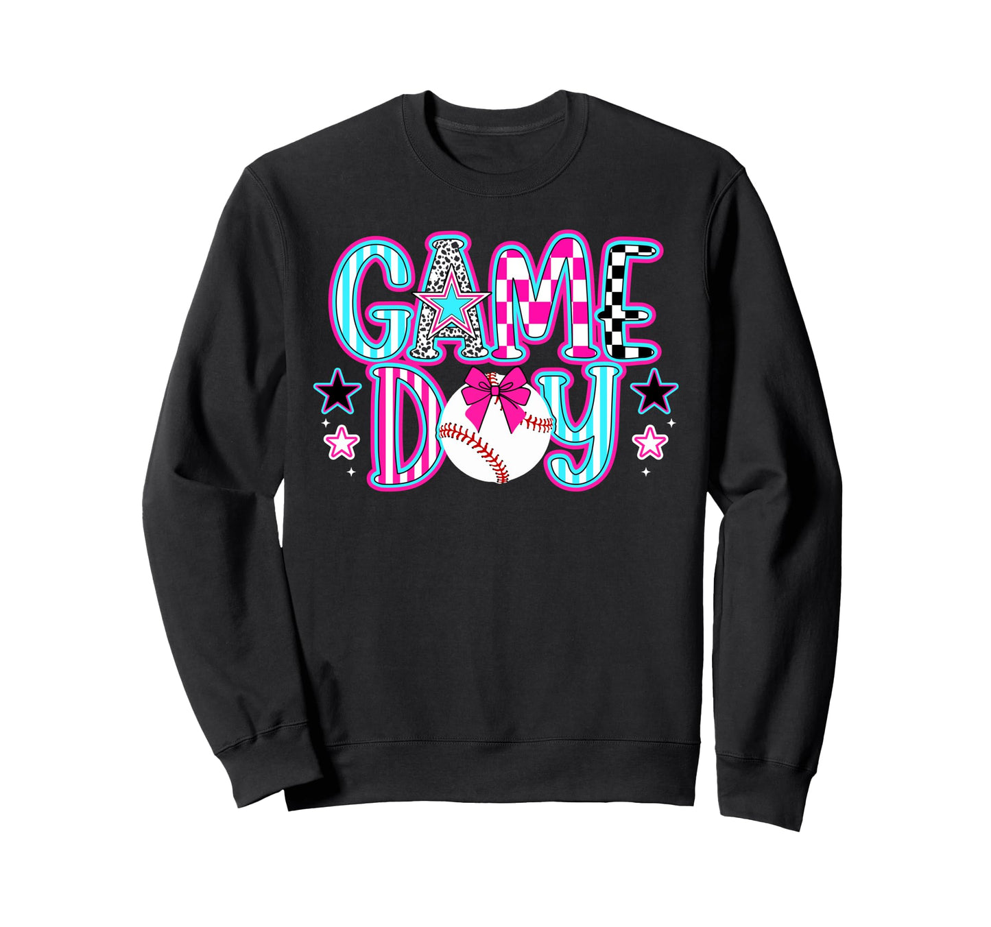Game Day Coquette Baseball Game Sweatshirt - Minimalist Print Men Women - T-Shirt, Sweatshirt, Hoodie