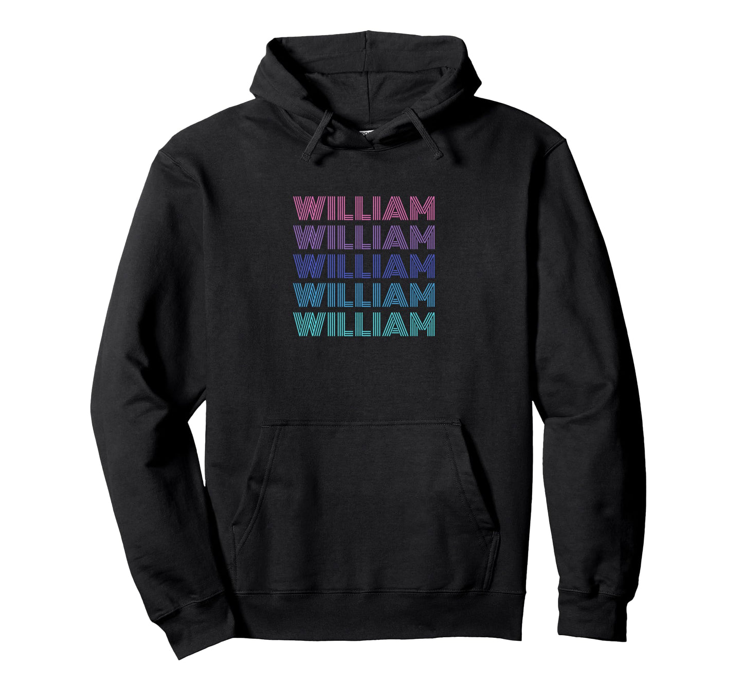 William Funny Name Hoodie - Minimalist Print for Adults - T-Shirt, Sweatshirt, Hoodie