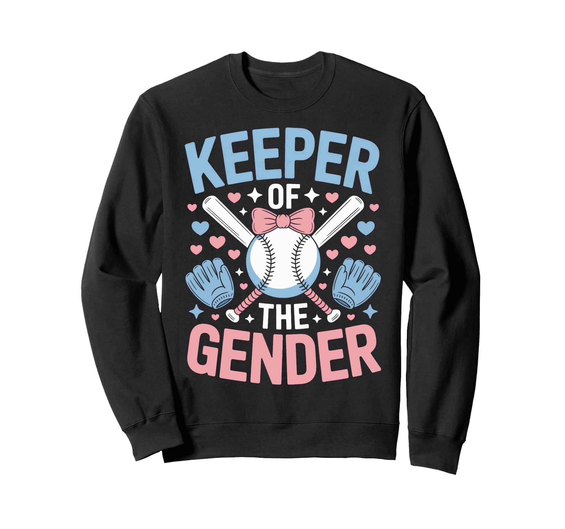 Keeper Gender Baseball Reveal Party Sweatshirt - Unique Graphic Unisex - T-Shirt, Sweatshirt, Hoodie
