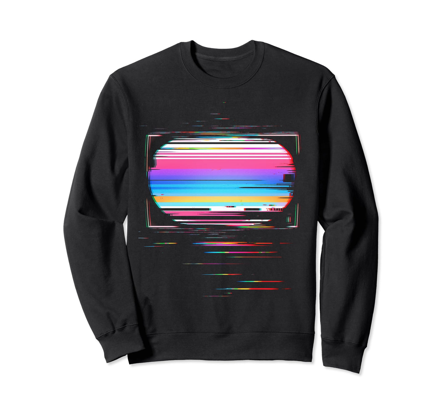80S 90S Vaporwave Synthwave Tv Sweatshirt - Minimalist Print Men Women - T-Shirt, Sweatshirt, Hoodie