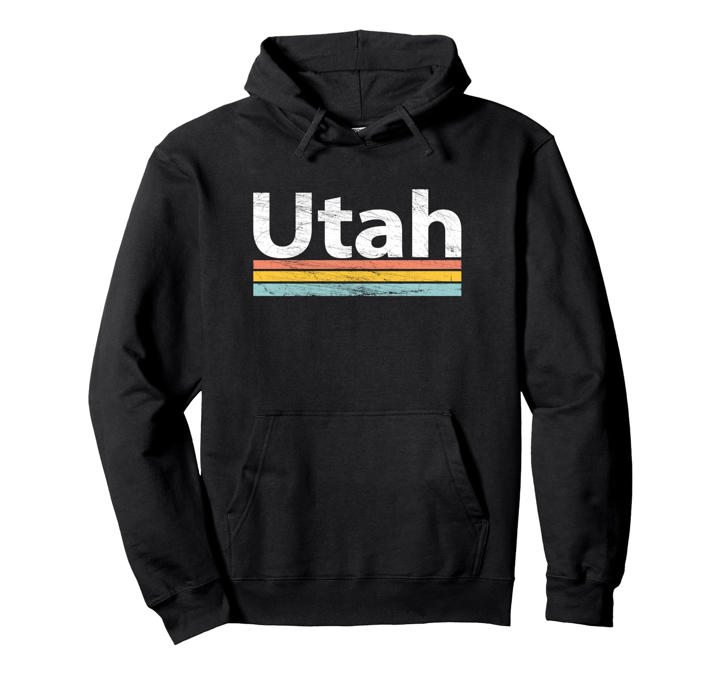 Utah Worn Stripes Hoodie - Custom Art Print for Adults - T-Shirt, Sweatshirt, Hoodie