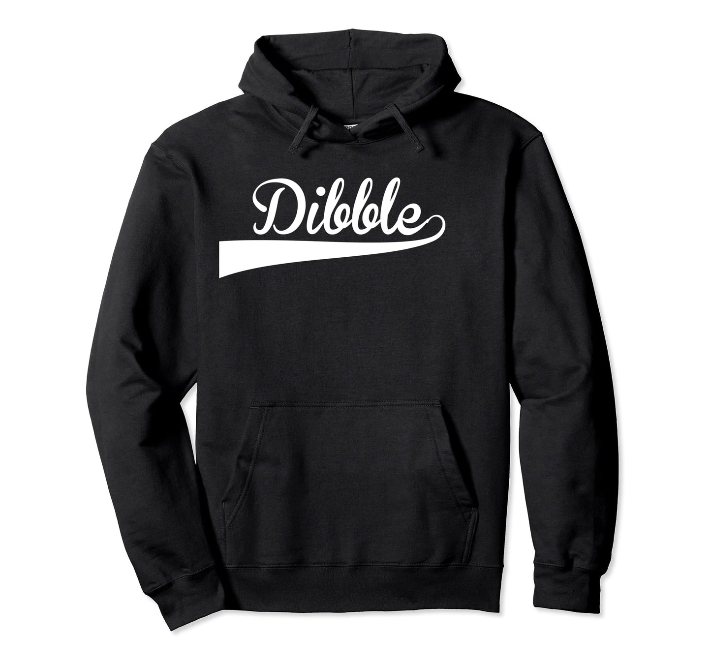 Dibble Baseball Font Hoodie - Fun Novelty Design Men Women - T-Shirt, Sweatshirt, Hoodie