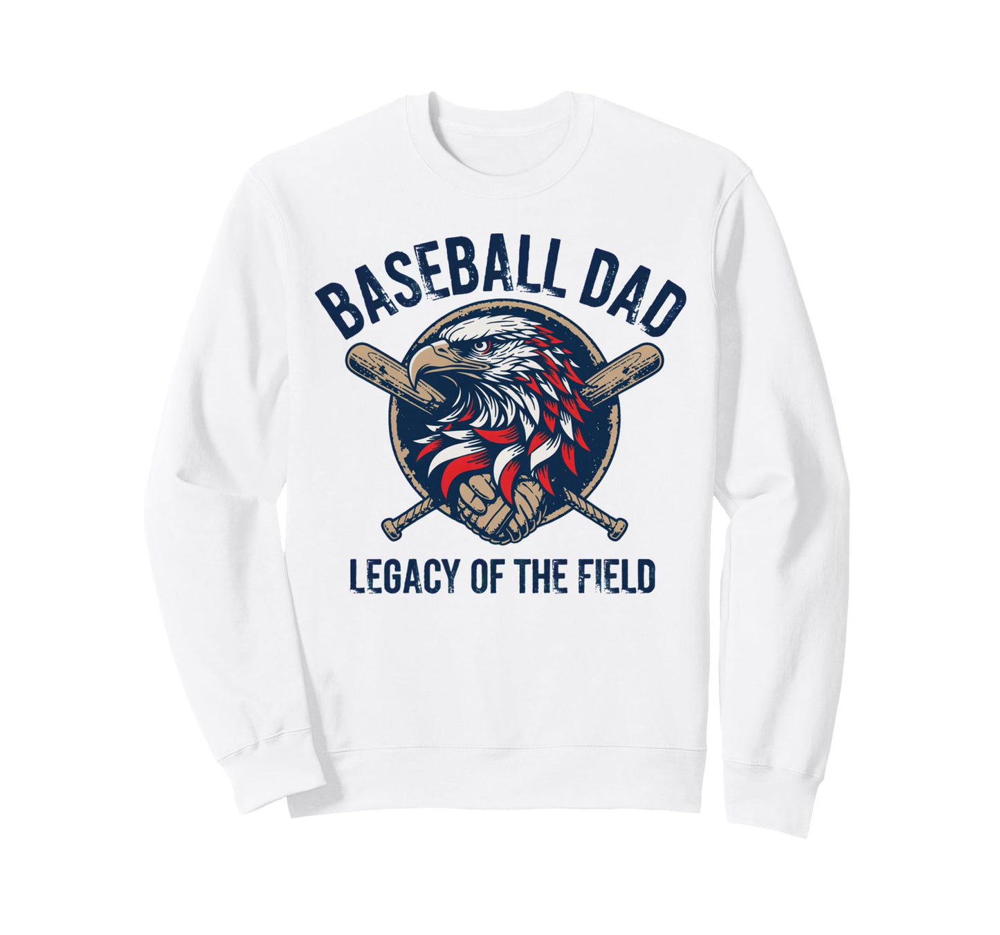 Baseball Father Baseball Dad Sweatshirt - Novelty Apparel for Adults - T-Shirt, Sweatshirt, Hoodie