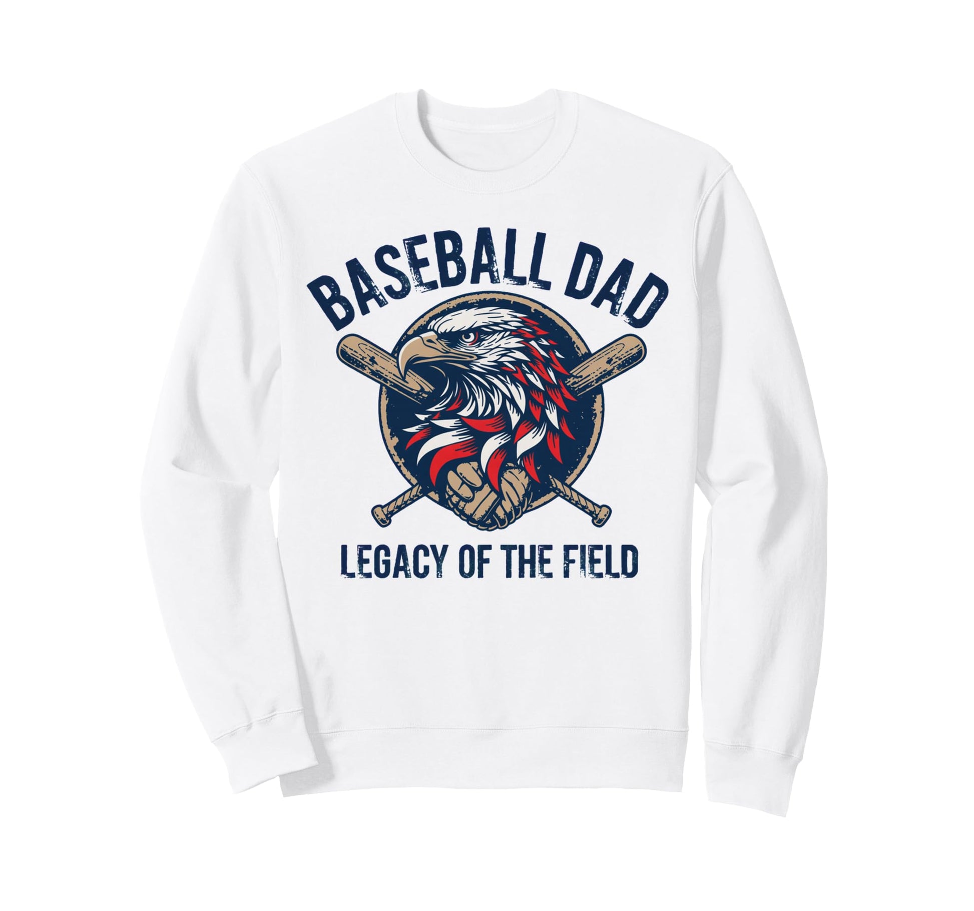 Baseball Father Baseball Dad Sweatshirt - Novelty Apparel for Adults - T-Shirt, Sweatshirt, Hoodie