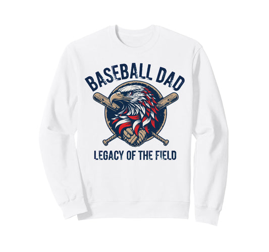 Baseball Father Baseball Dad Sweatshirt - Novelty Apparel for Adults - T-Shirt, Sweatshirt, Hoodie