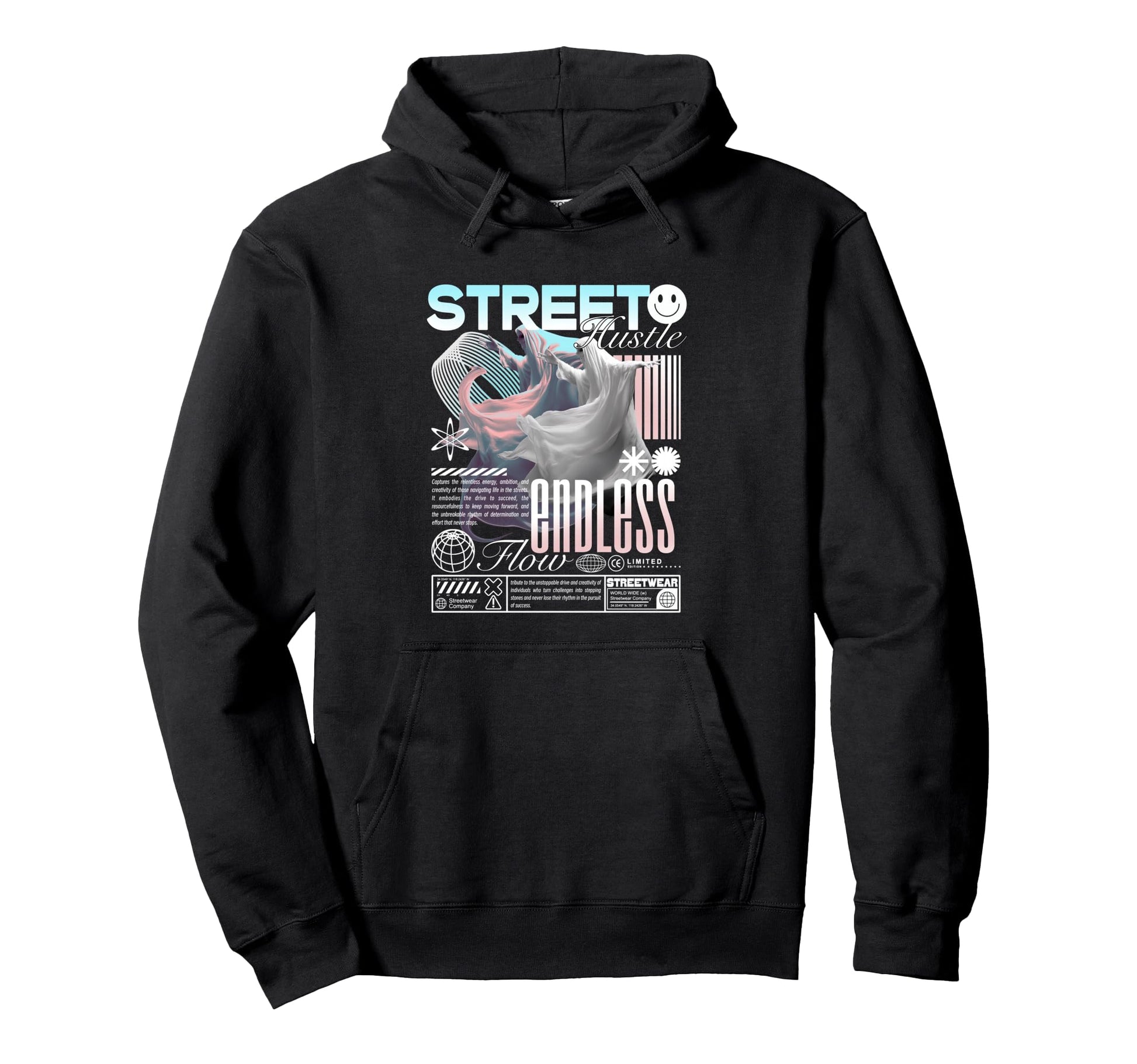 Y2K Street Bold Urban Graffiti Aesthetic Hoodie - Novelty Apparel Men Women - T-Shirt, Sweatshirt, Hoodie