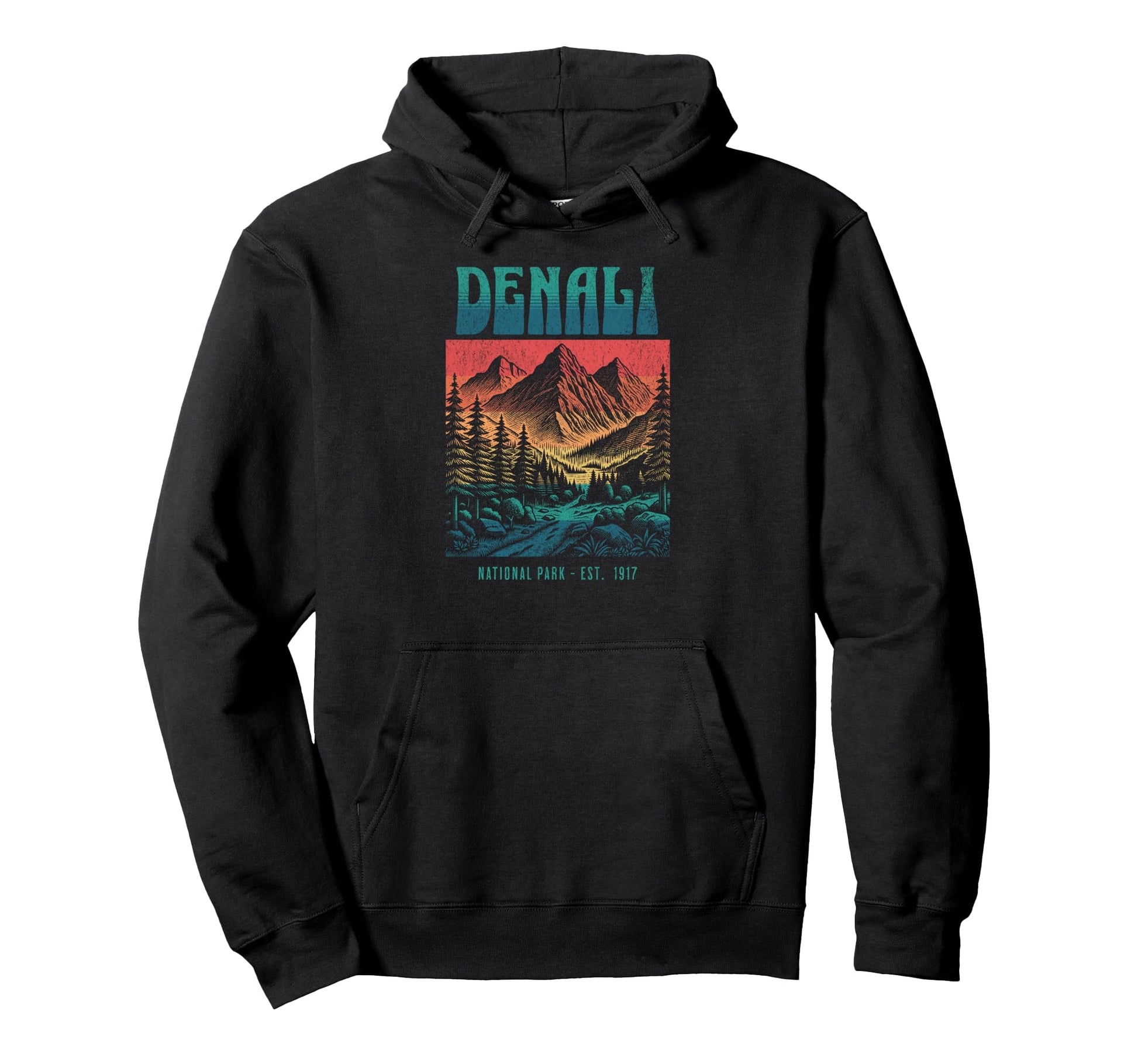 Denali Alaska National Park Hoodie - Streetwear Style Men Women - T-Shirt, Sweatshirt, Hoodie