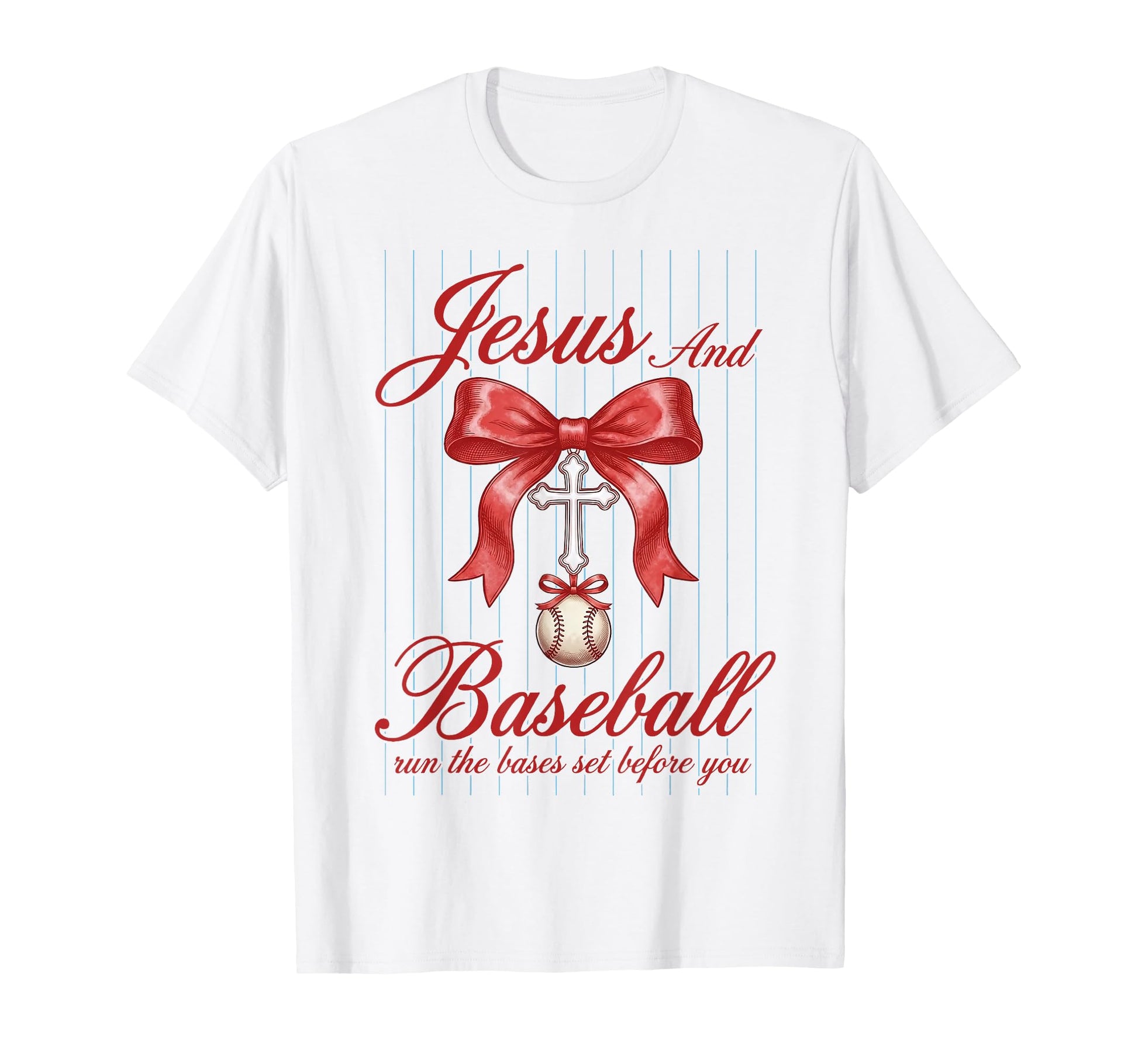 Jesus And Baseball Runs Bases Set T-Shirt - Unique Graphic for Adults - T-Shirt, Sweatshirt, Hoodie